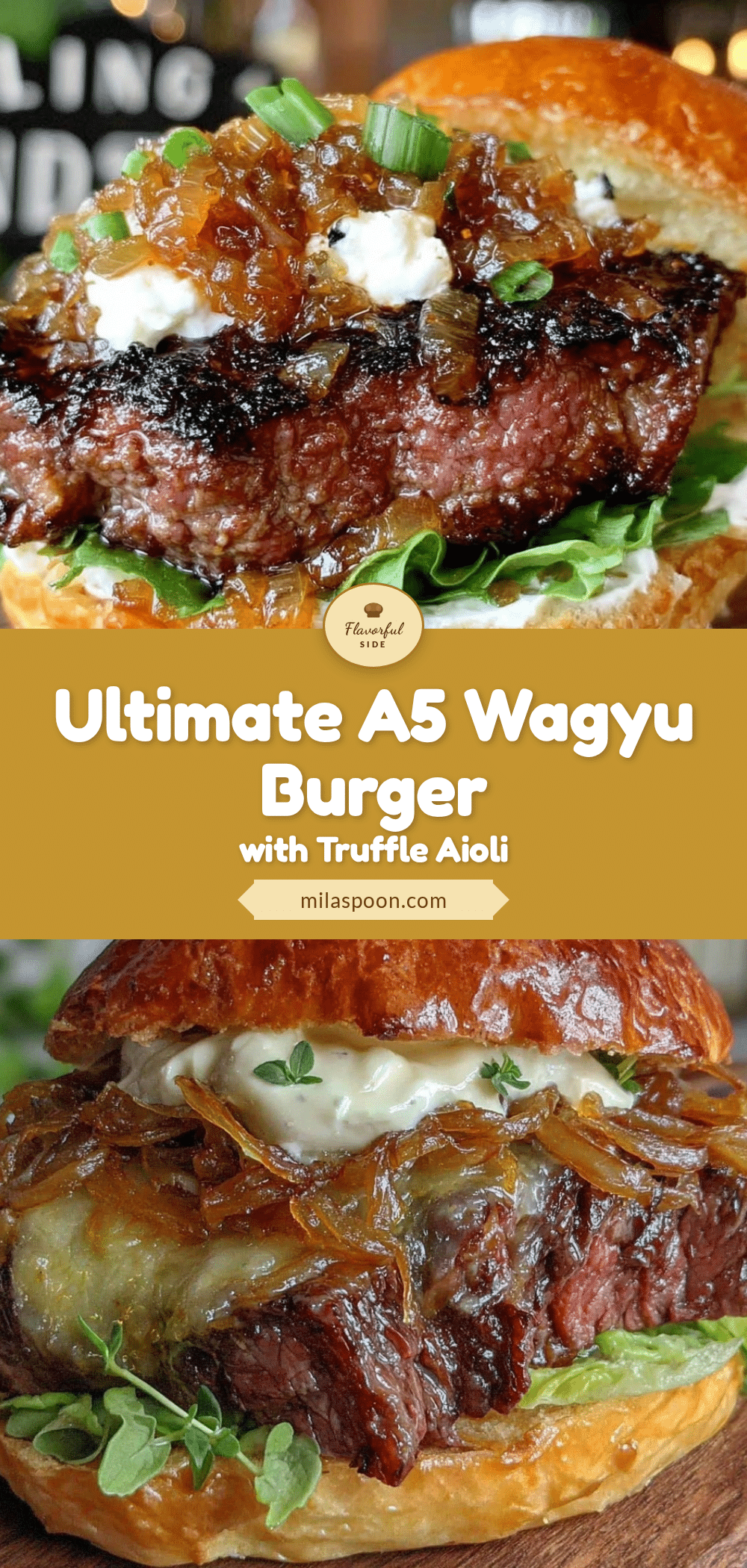 A5 Wagyu Burger recipe