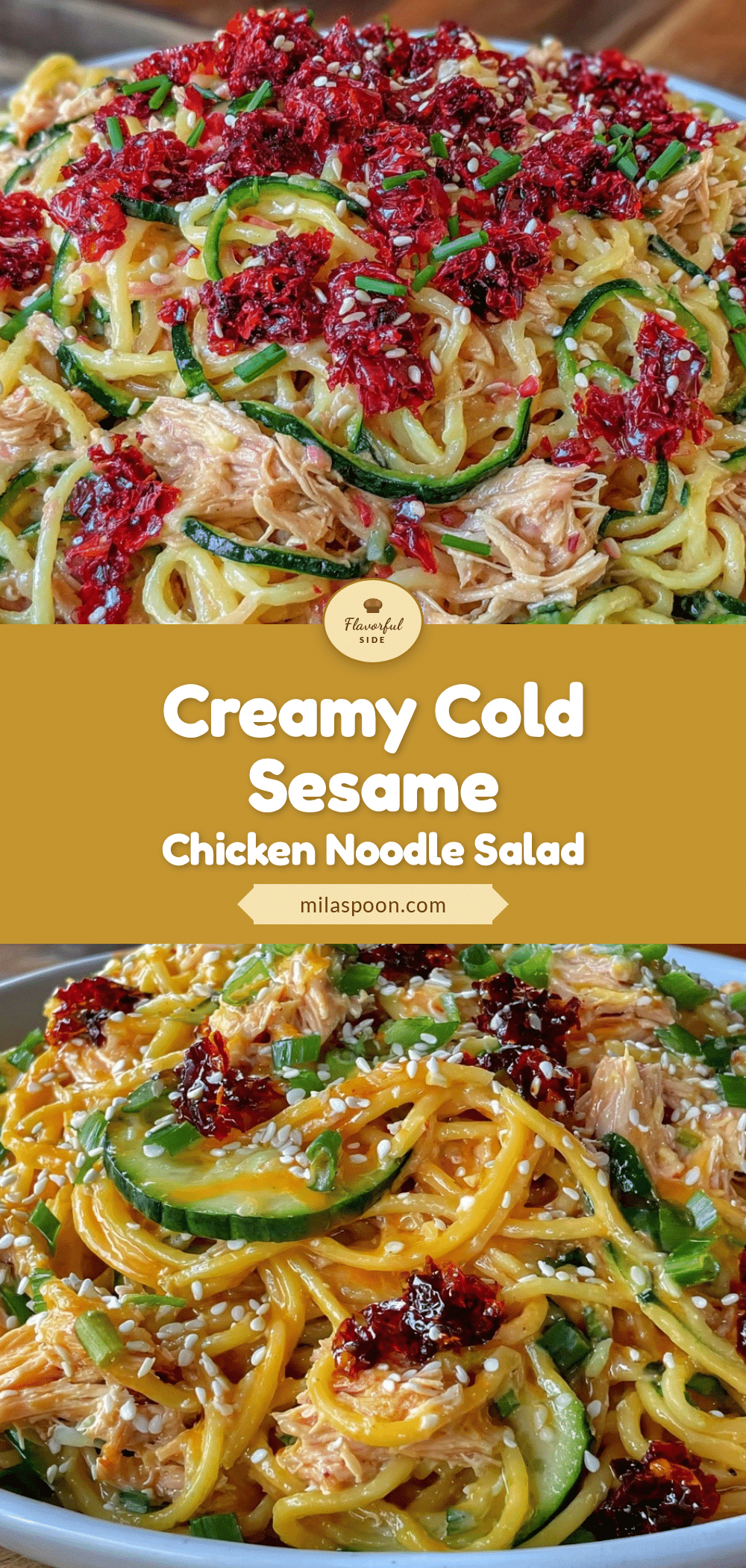cold sesame chicken noodle salad recipe