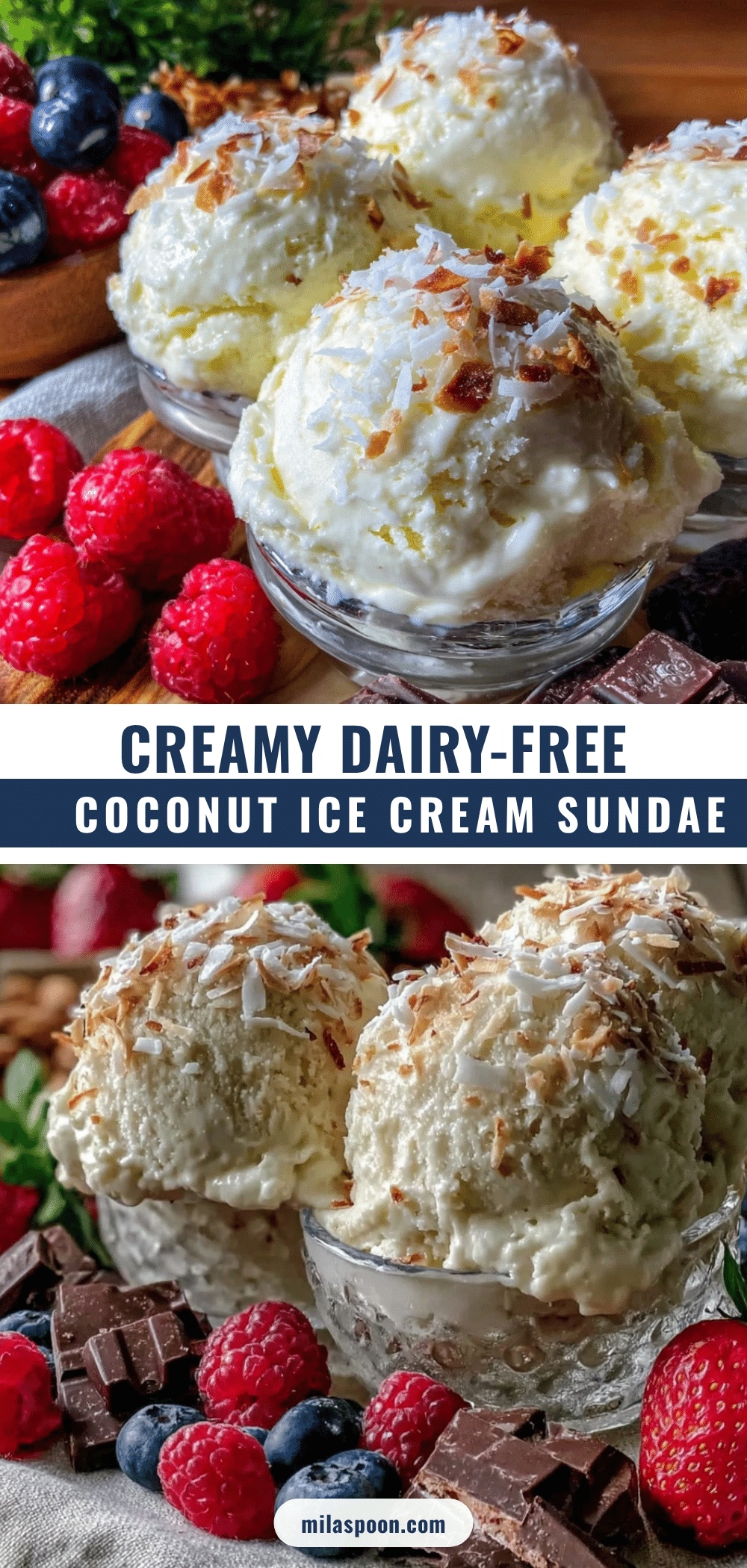 creamy dairy-free ice cream sundae bar recipe