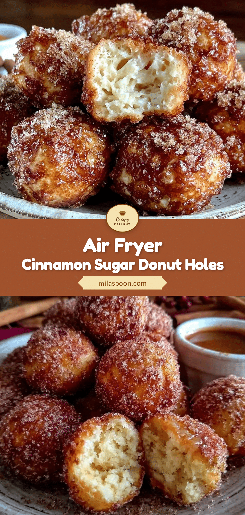 crispy air fryer cinnamon sugar donut holes recipe