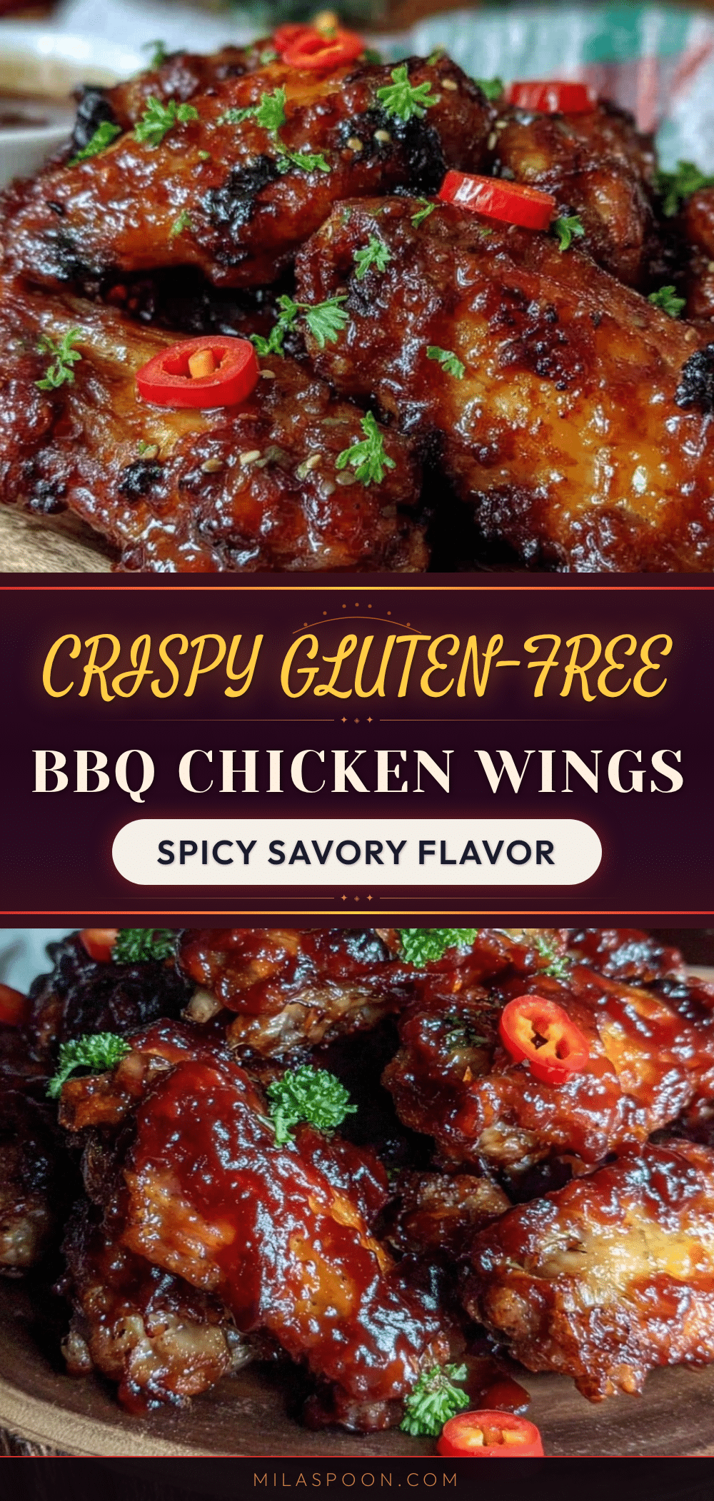 crispy gluten-free BBQ chicken wings recipe