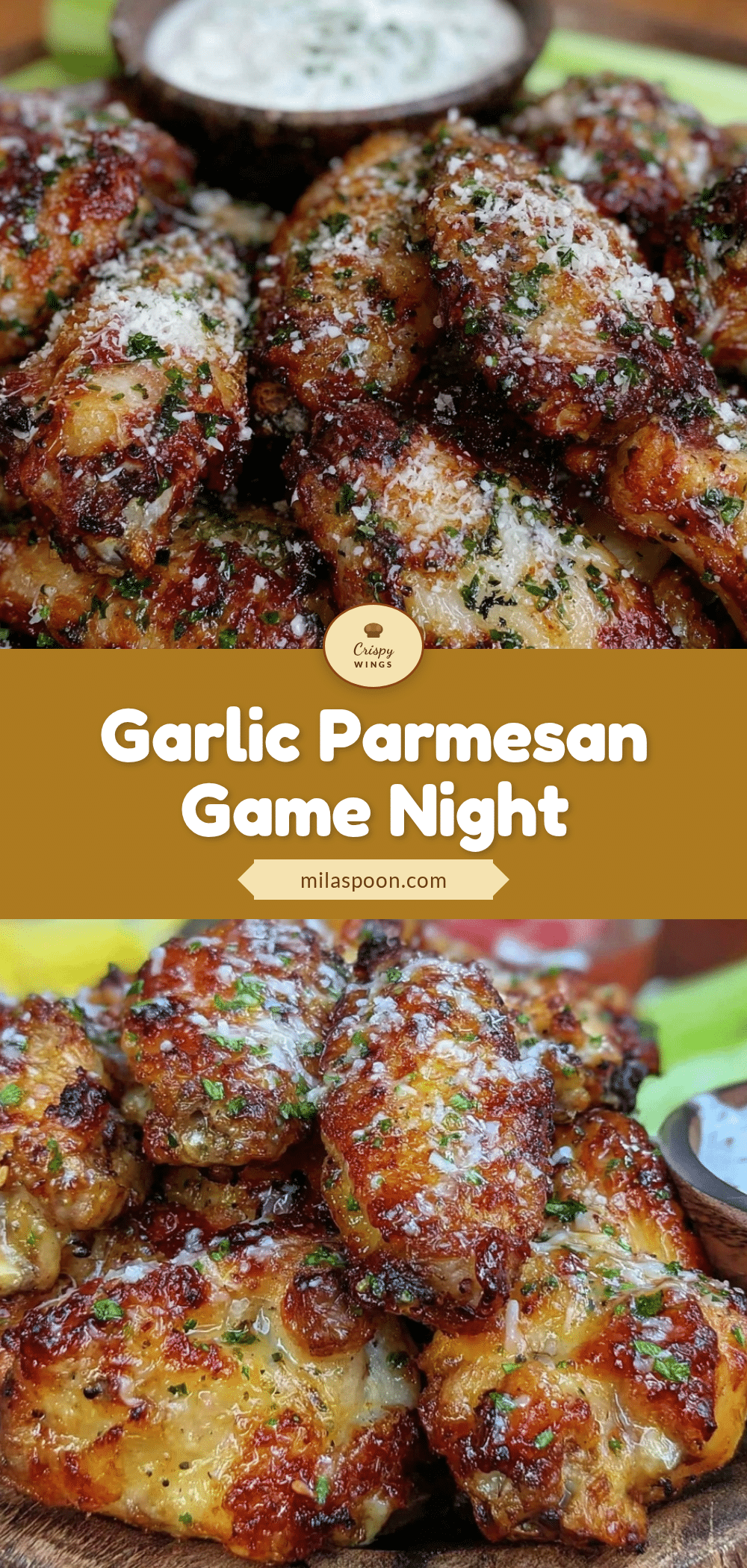 crispy parmesan garlic wings recipe