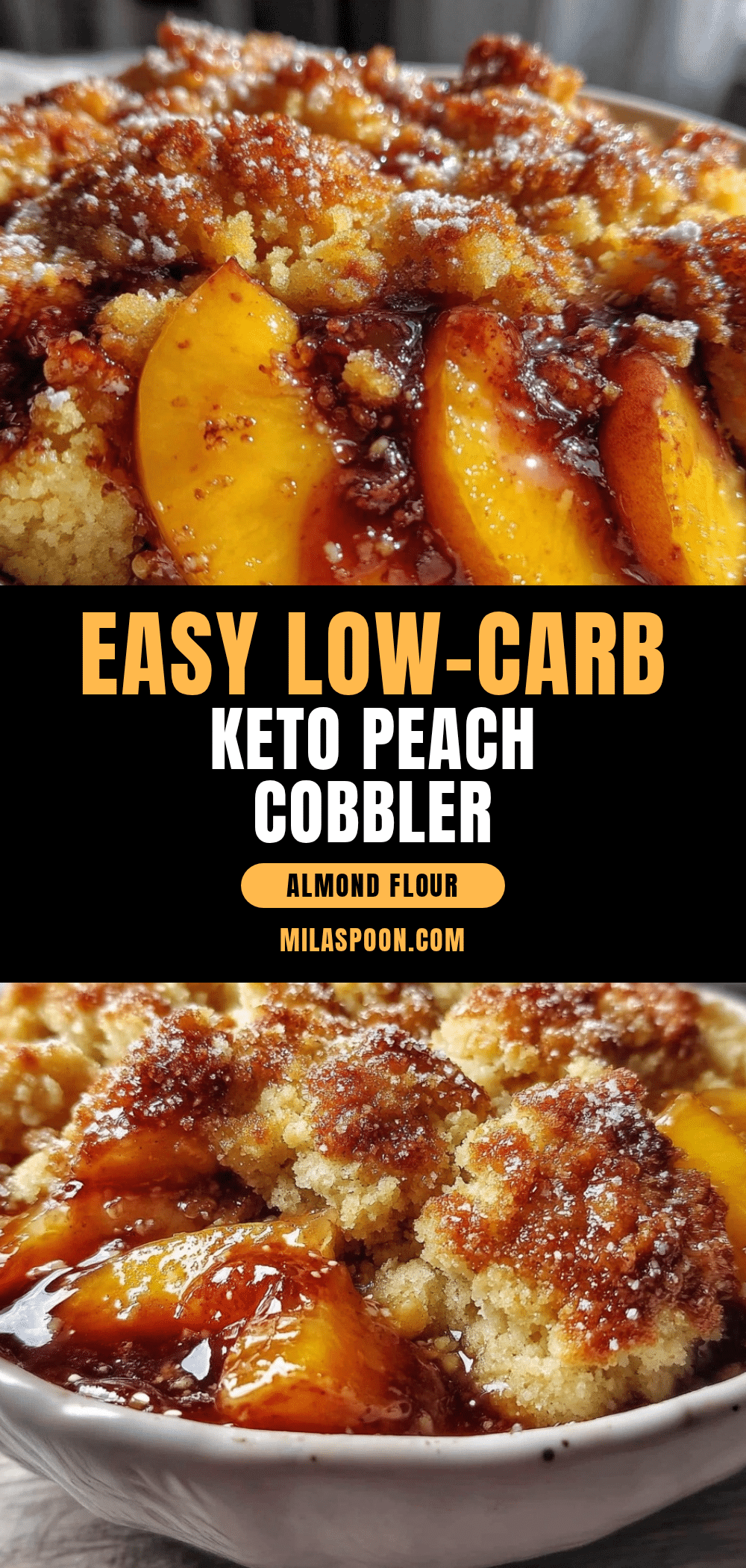 easy keto peach cobbler recipe
