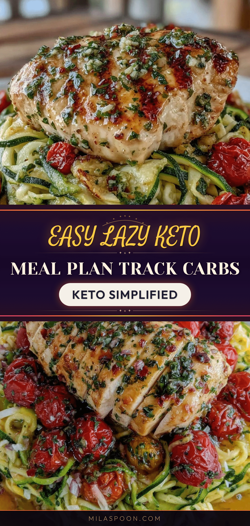 Easy Lazy Keto Meal Plan for Tracking Carbs Only recipe