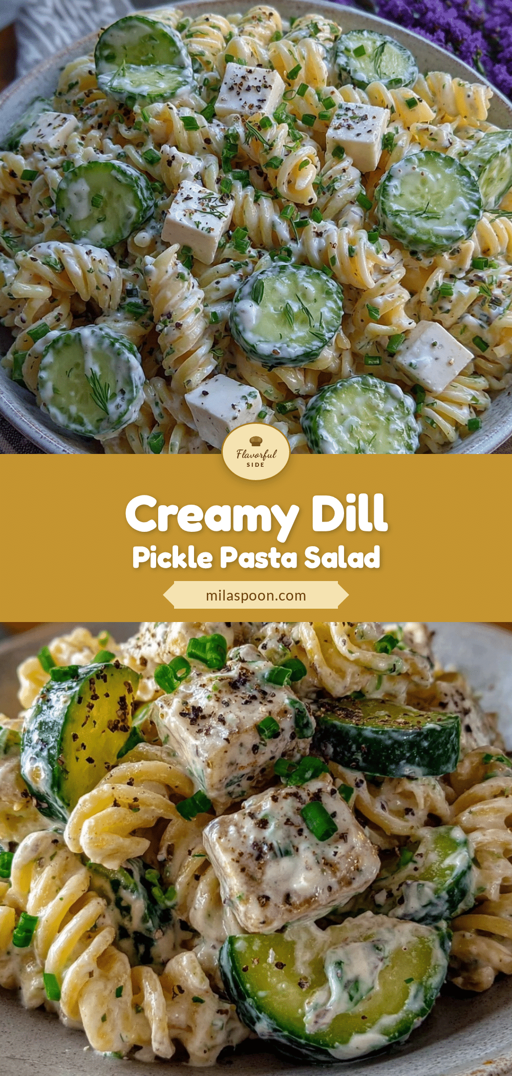 fresh dill pickle pasta salad recipe