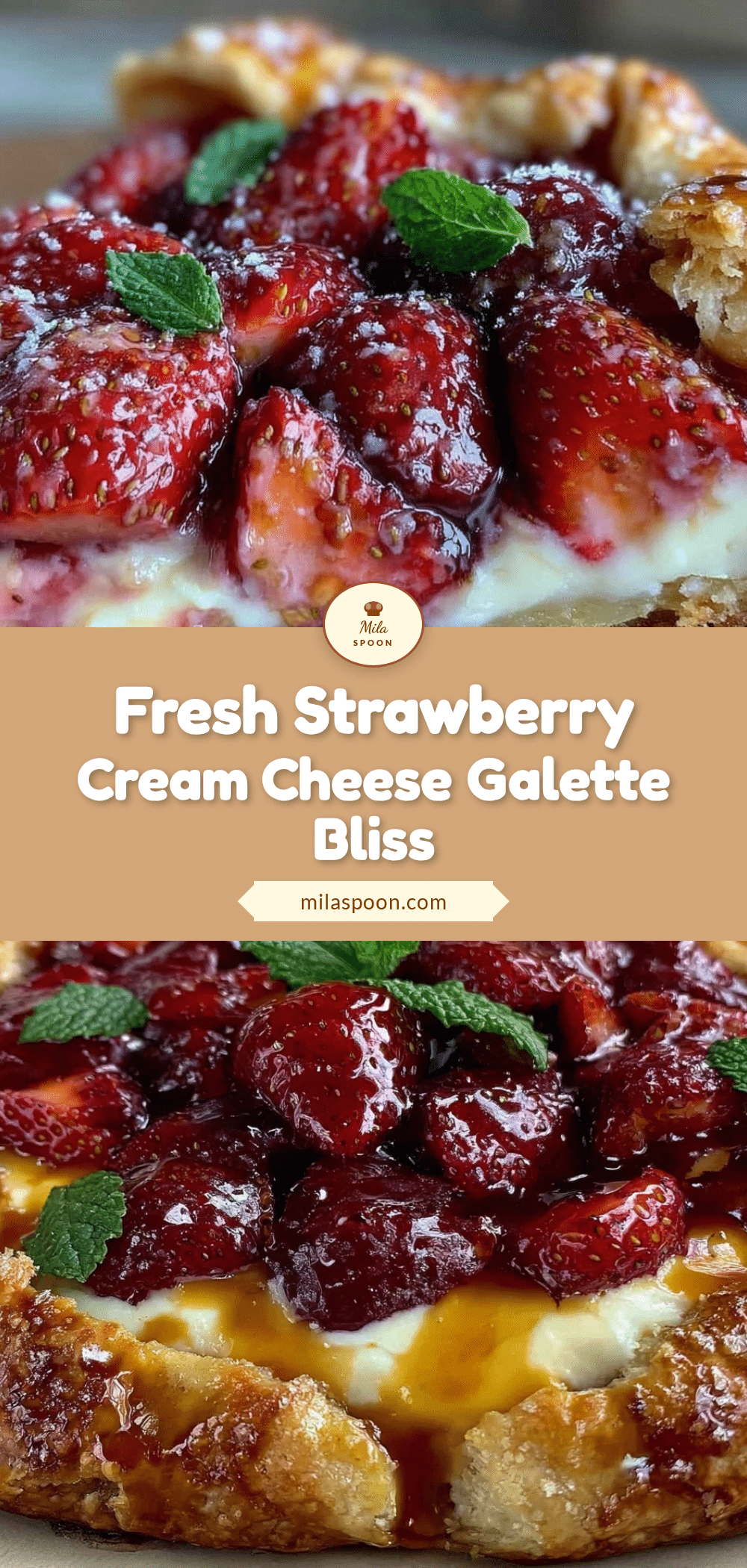fresh strawberry cream cheese galette recipe