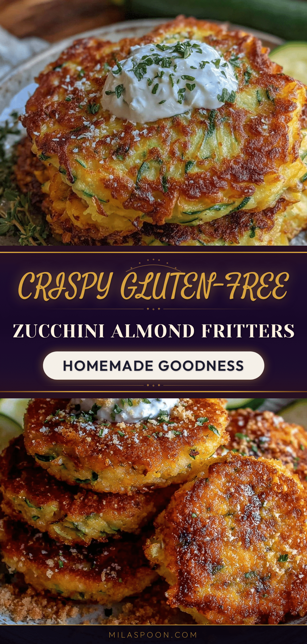 gluten-free zucchini almond fritters recipe