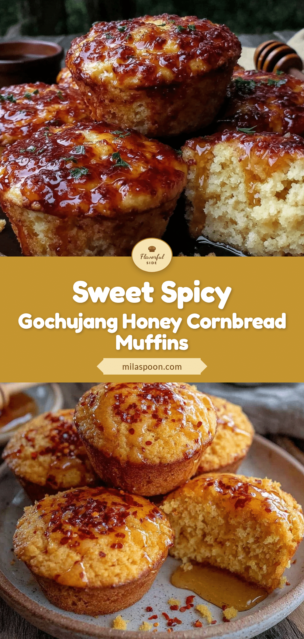 gochujang honey butter cornbread muffins recipe