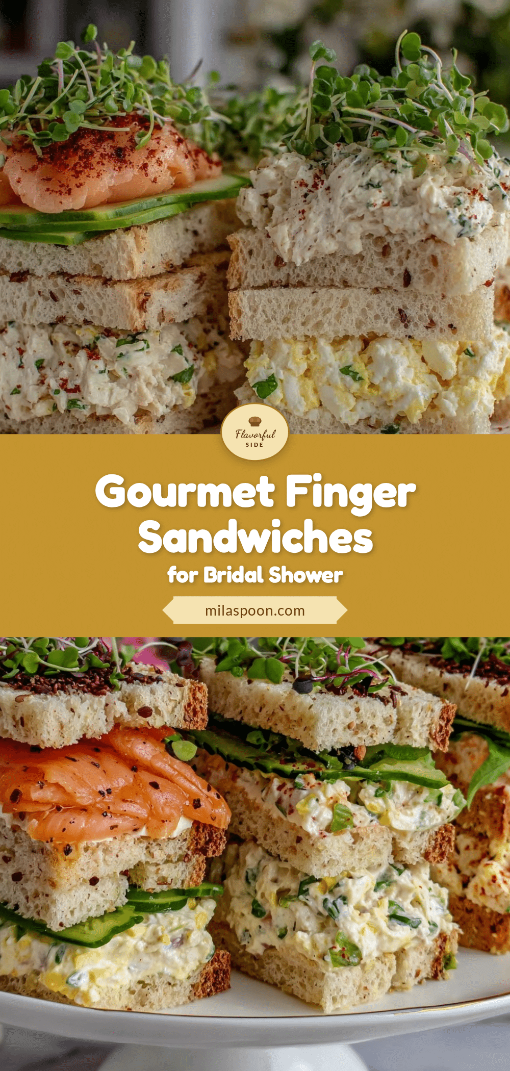 gourmet finger sandwiches recipe