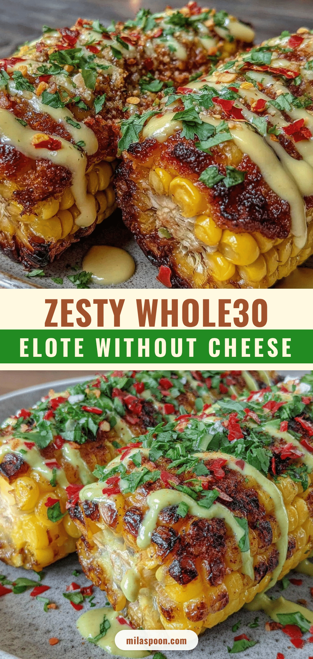 Healthy Whole30-Style Elote recipe