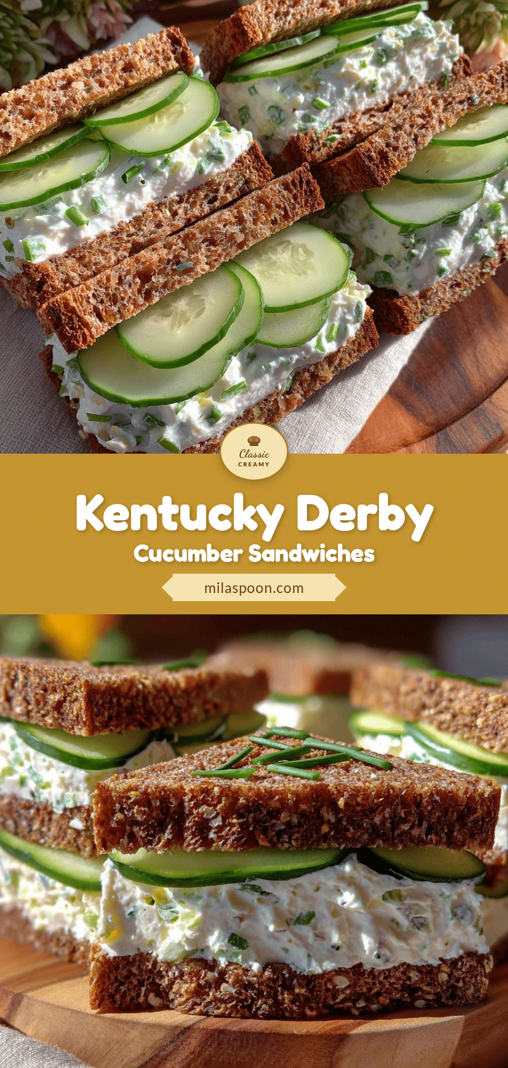 Kentucky Derby Benedictine Cucumber Tea Sandwiches recipe