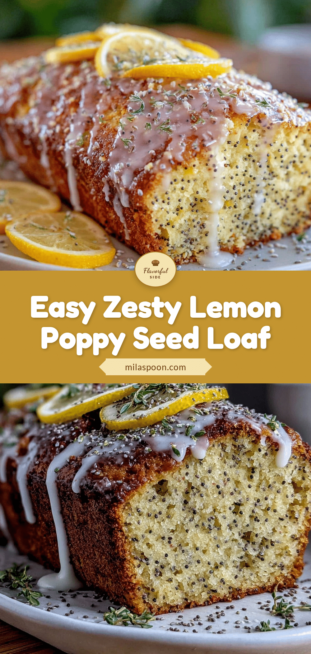 lemon poppy seed loaf cake recipe