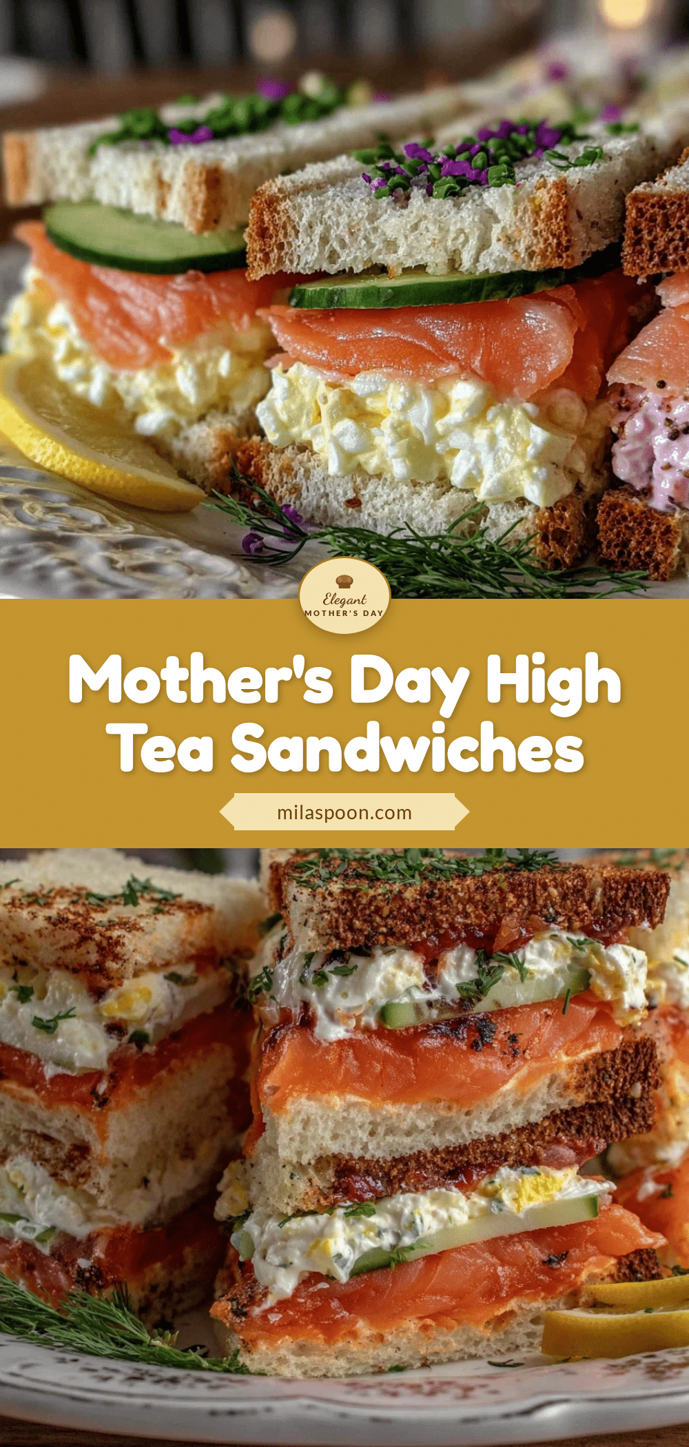 mothers day finger sandwiches recipe