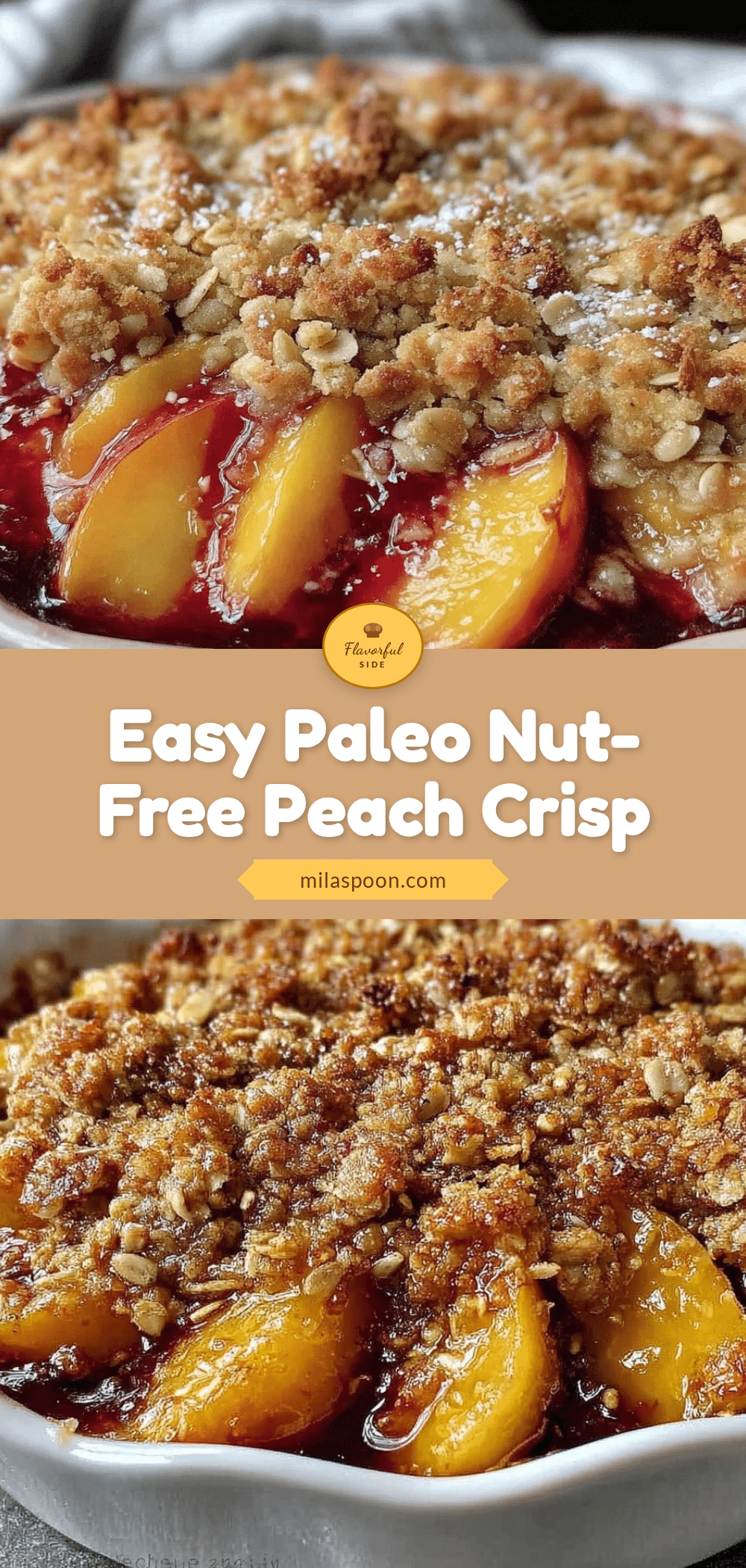 paleo nut-free peach crisp recipe