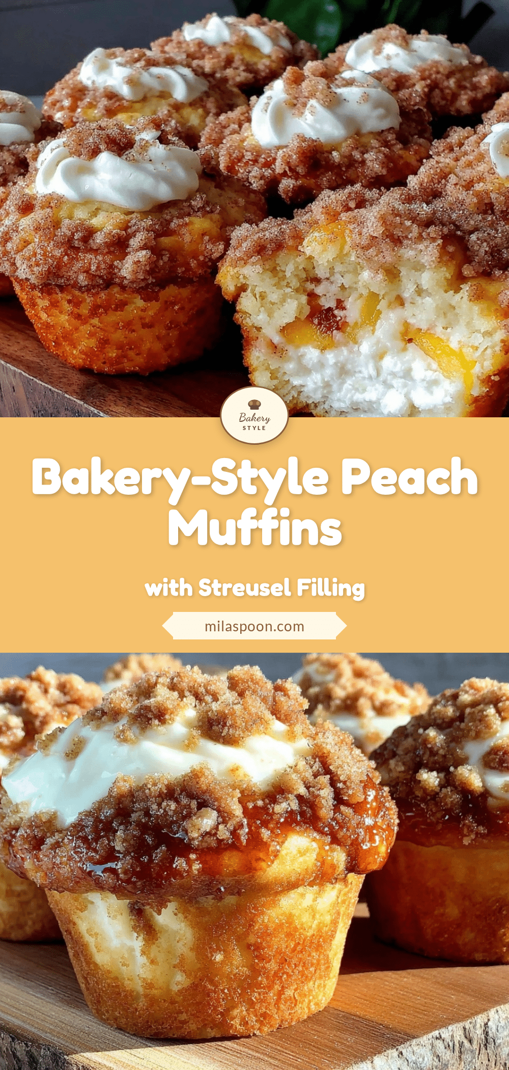 peach muffins with cream cheese streusel recipe