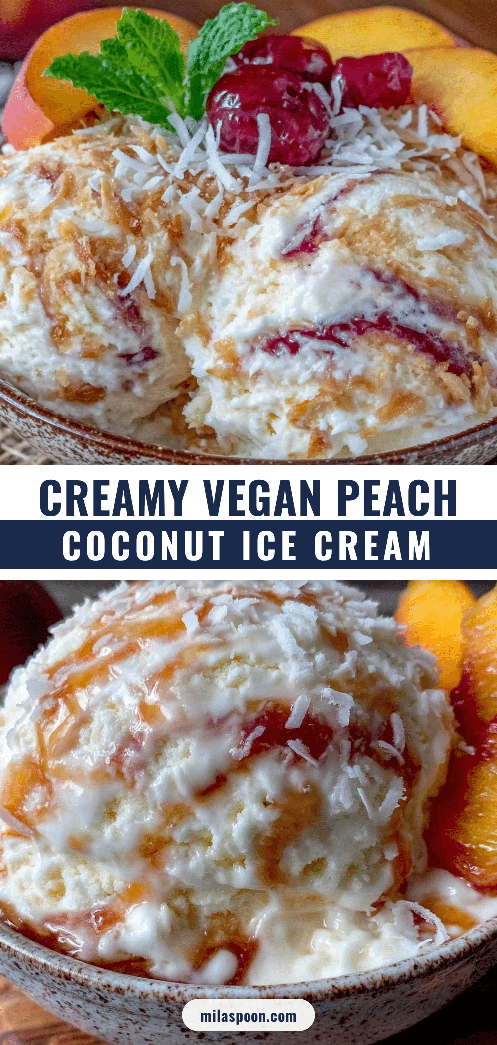 vegan peach ice cream recipe