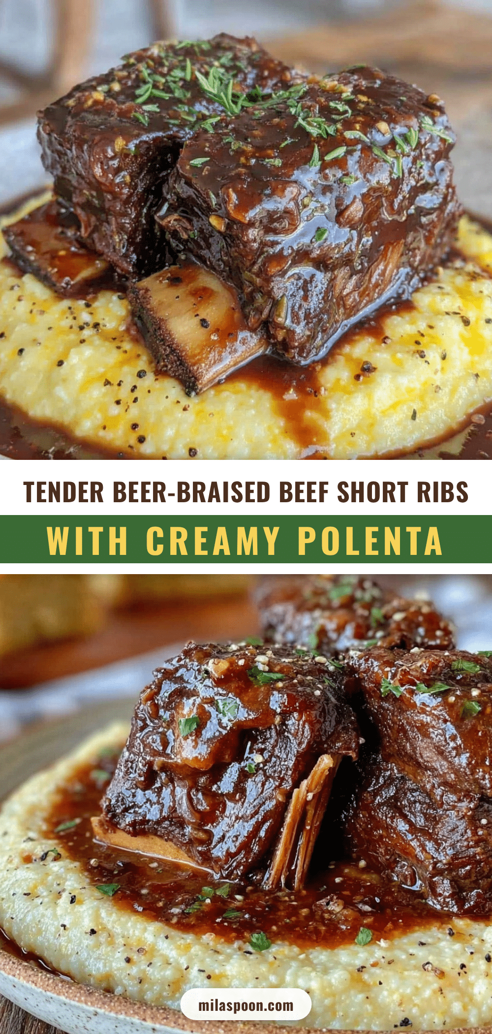 beer-braised beef short ribs recipe