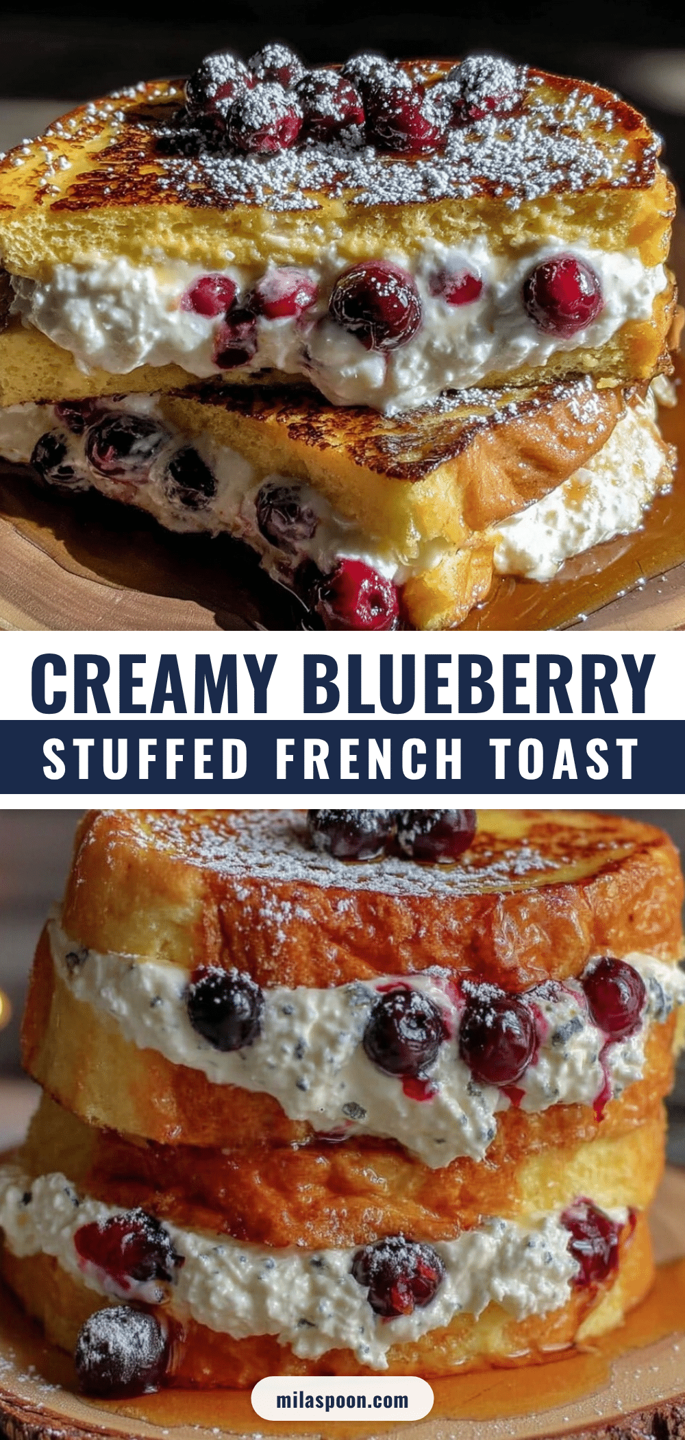 blueberry cream cheese stuffed french toast recipe