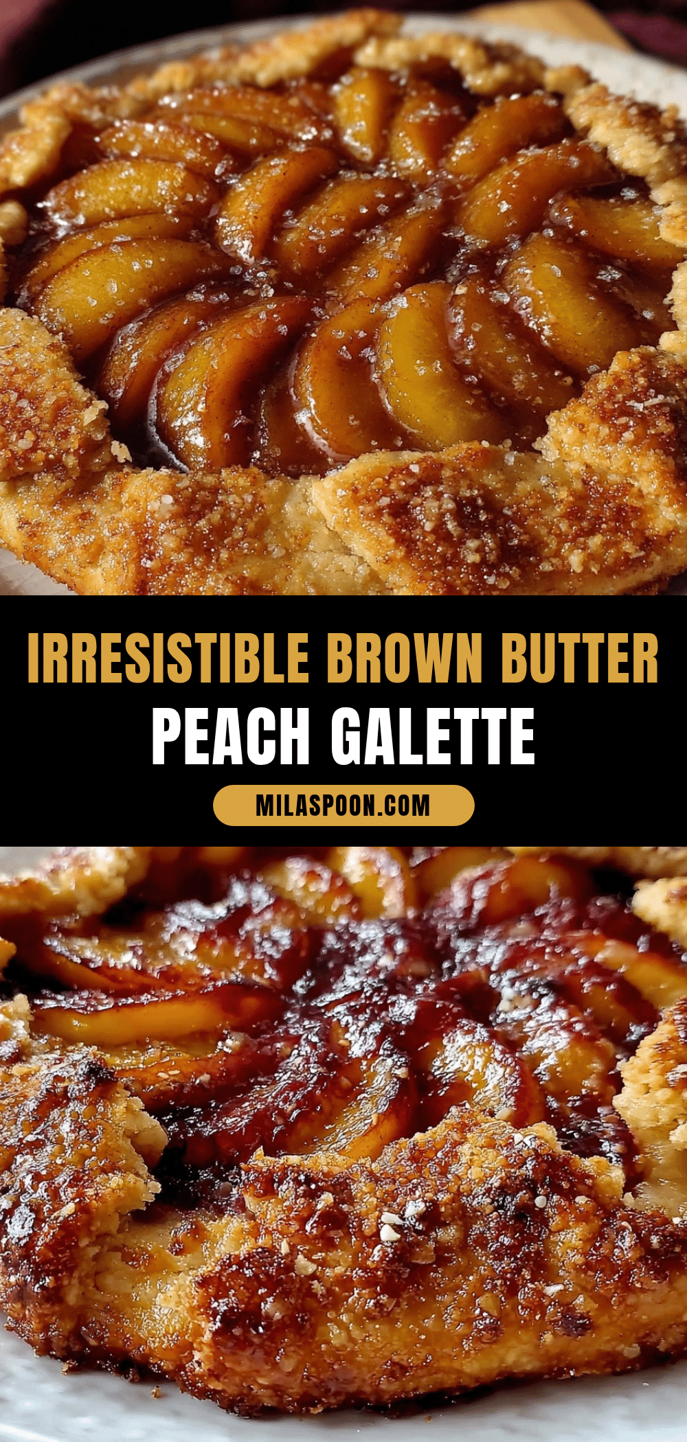 brown butter peach galette recipe