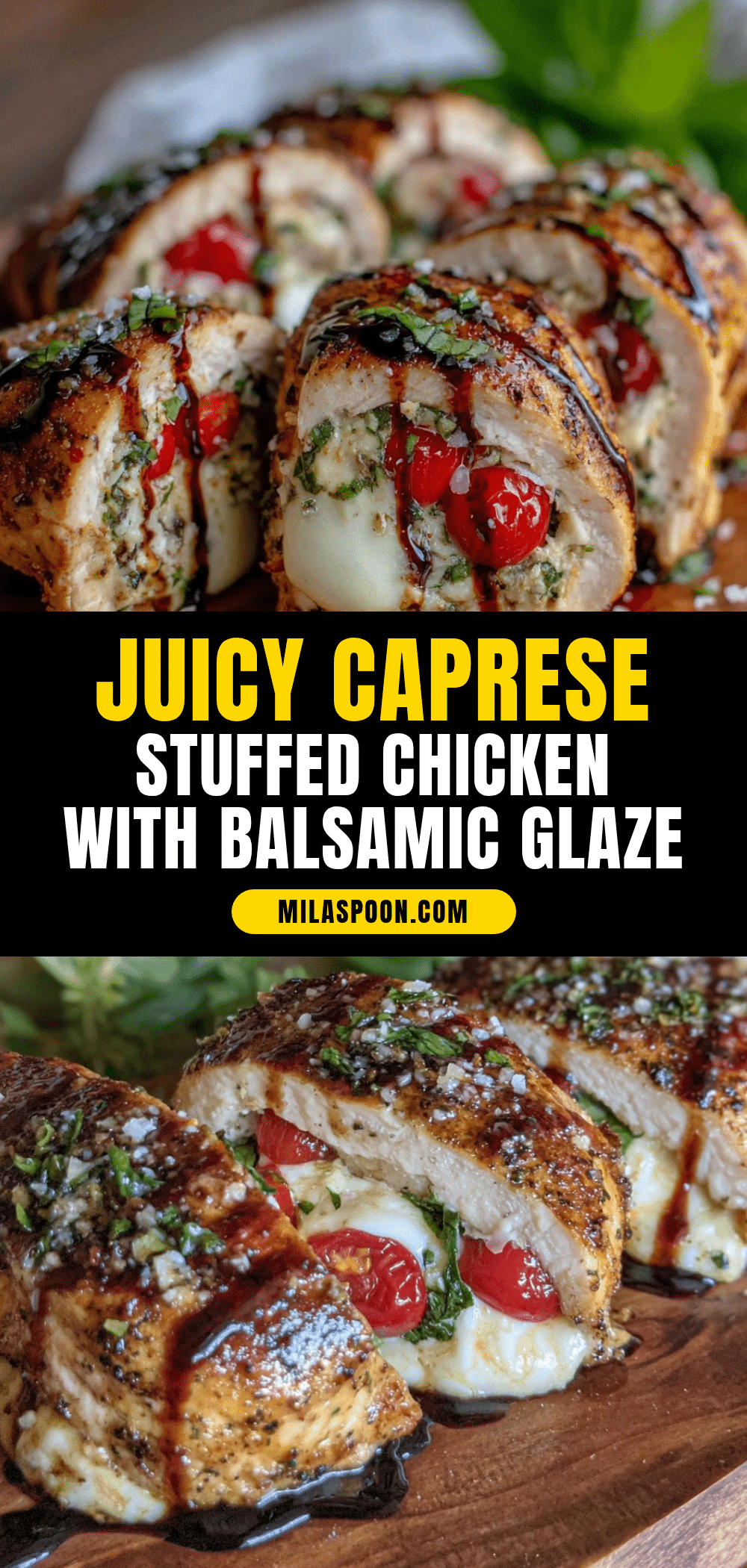 Caprese stuffed chicken breast recipe