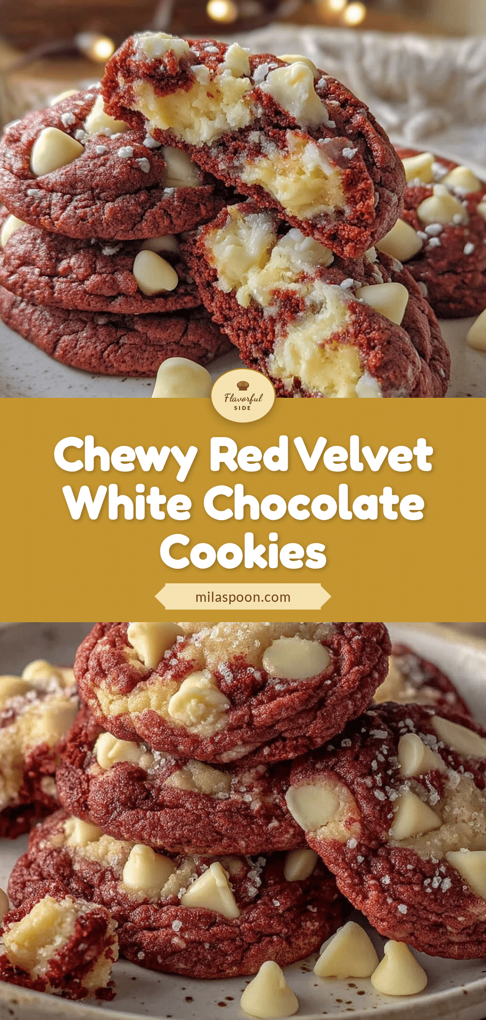 chewy red velvet white chocolate chip cookies recipe