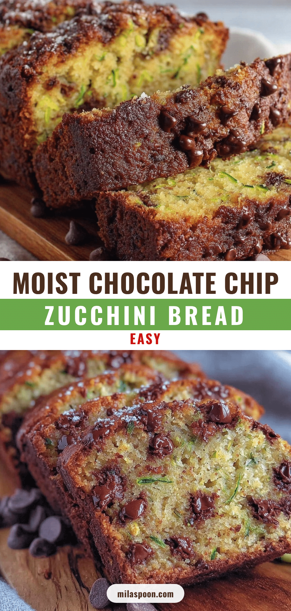 chocolate chip zucchini bread recipe