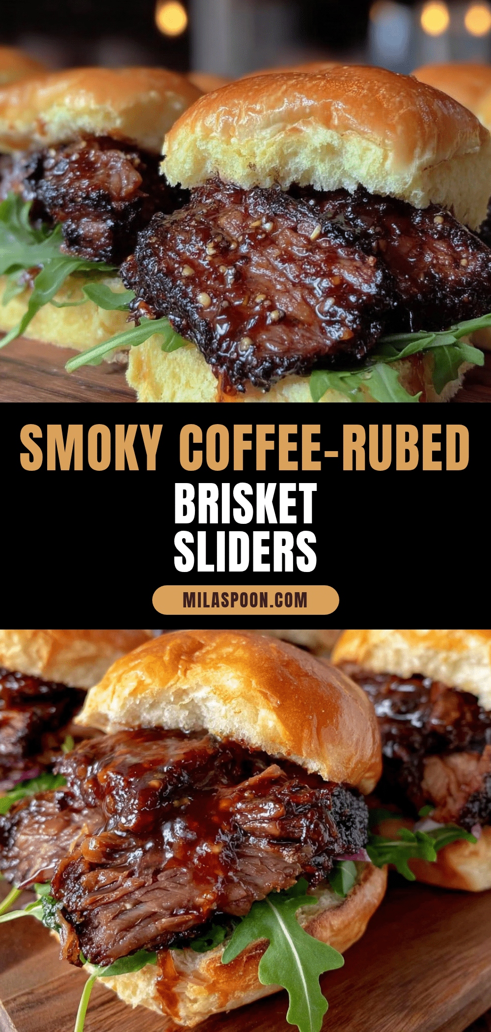 coffee-rubbed smoked brisket sliders recipe
