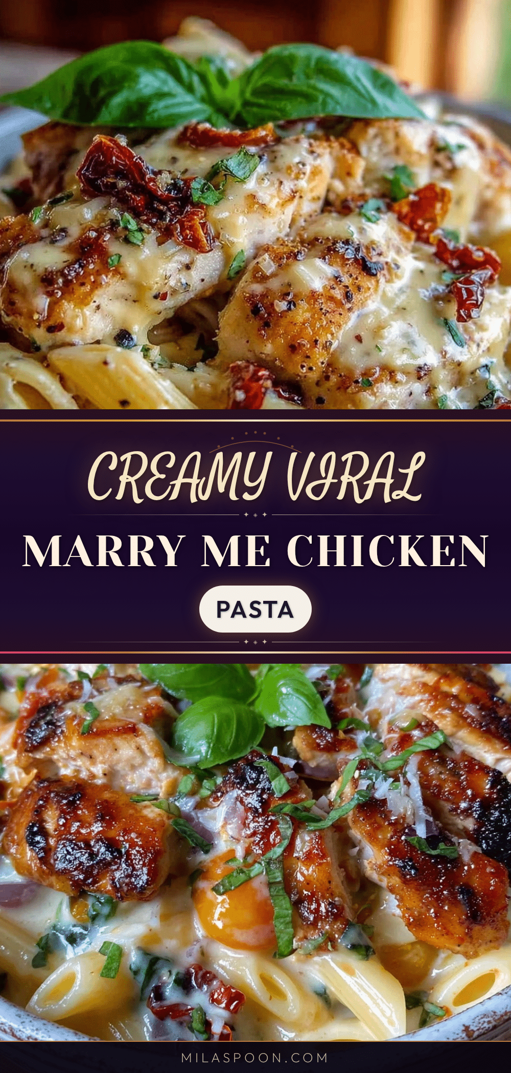 creamy marry me chicken pasta recipe