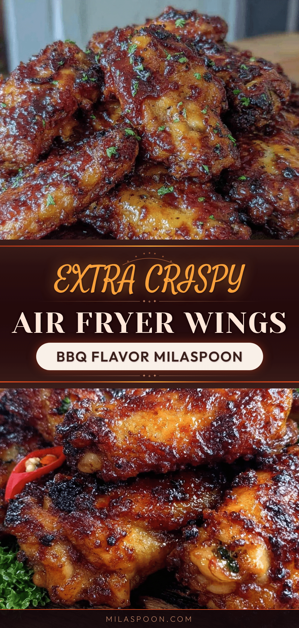 crispy air fryer bbq chicken wings recipe