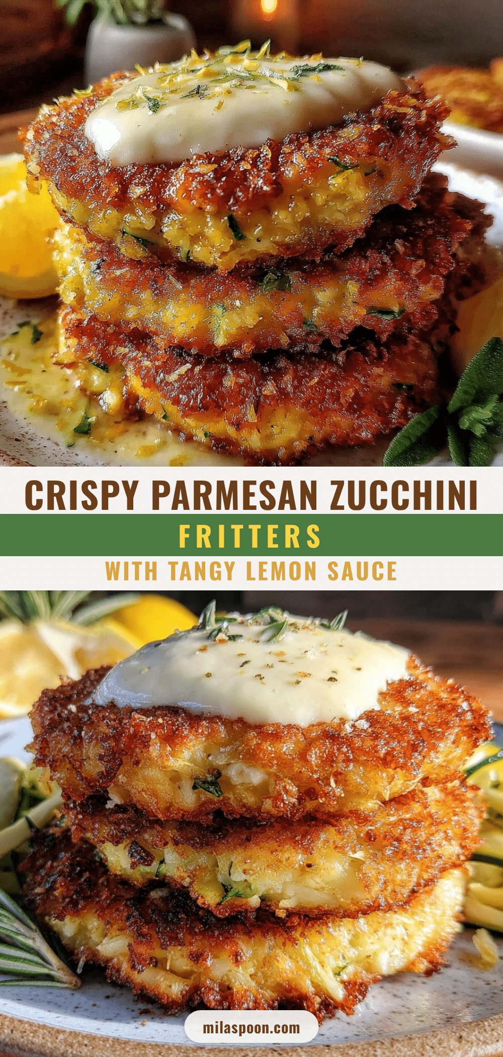 crispy parmesan zucchini fritters recipe