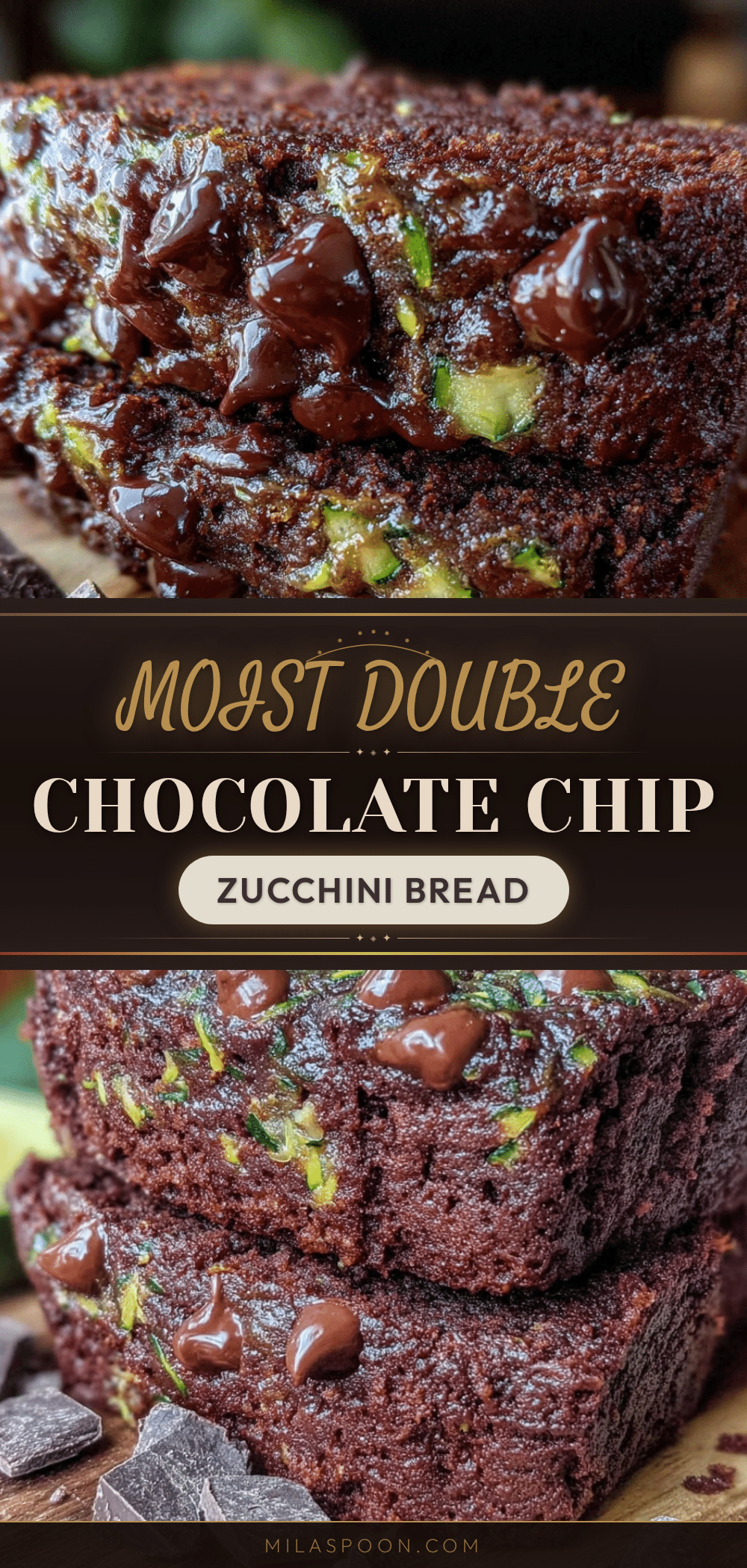 double chocolate chip zucchini bread recipe