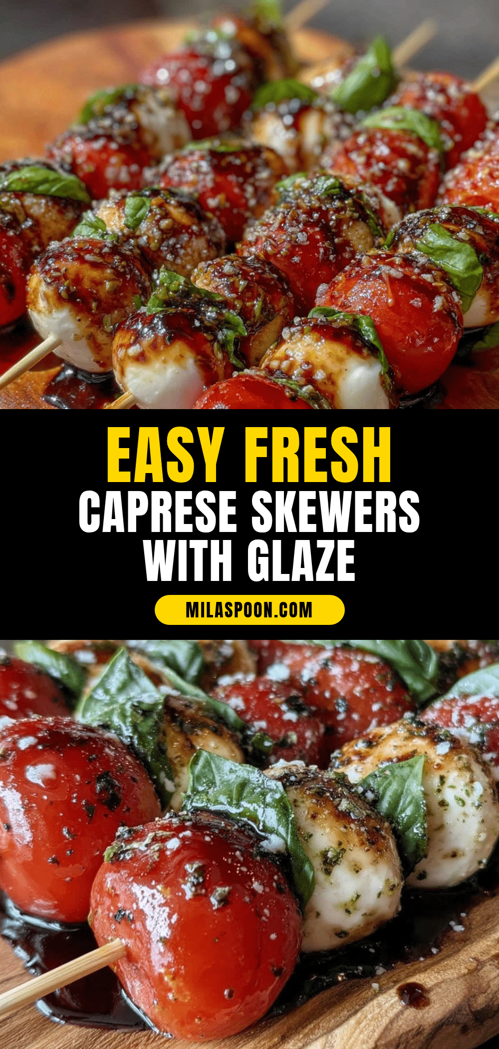 Easy Fresh Caprese Skewers recipe