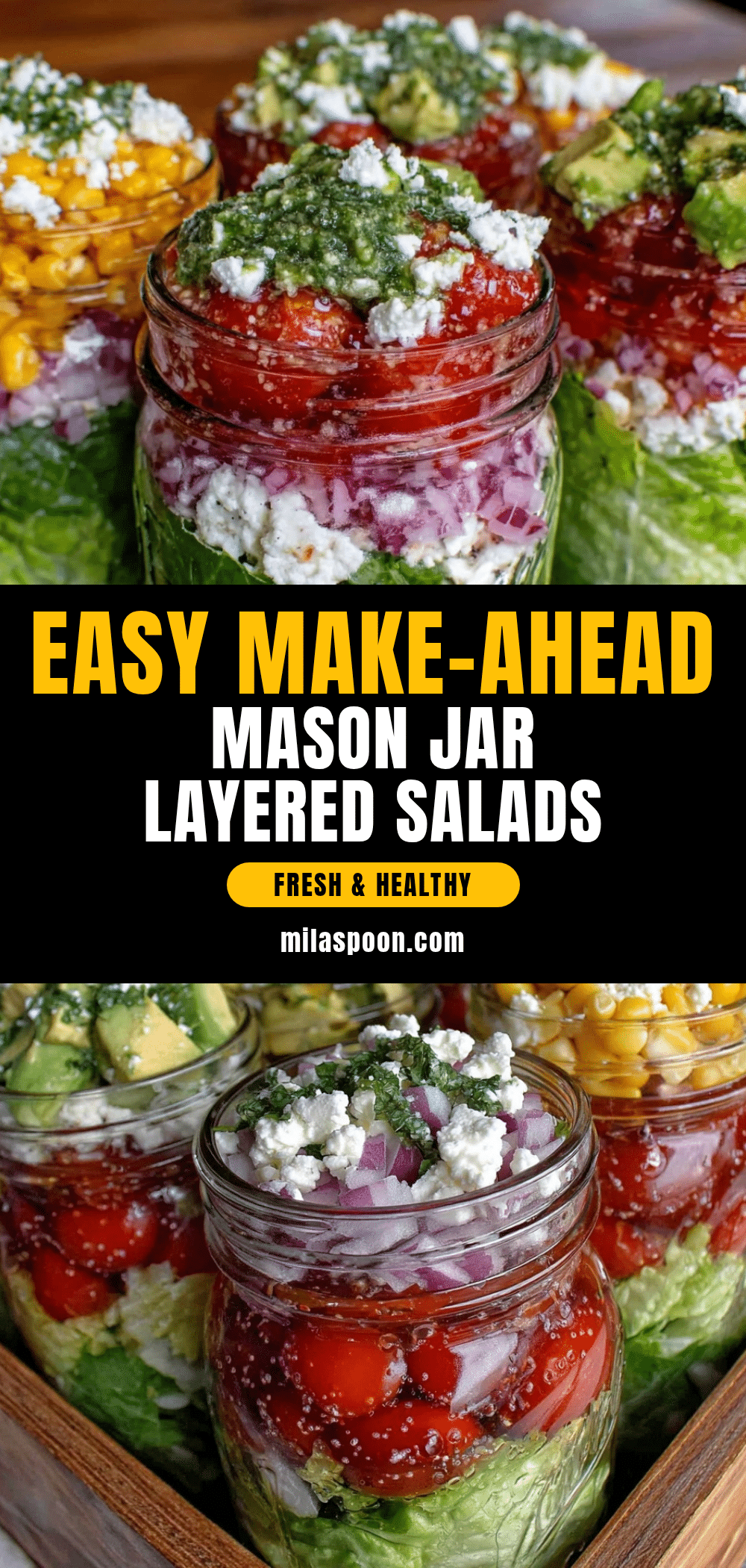 easy mason jar layered salads recipe