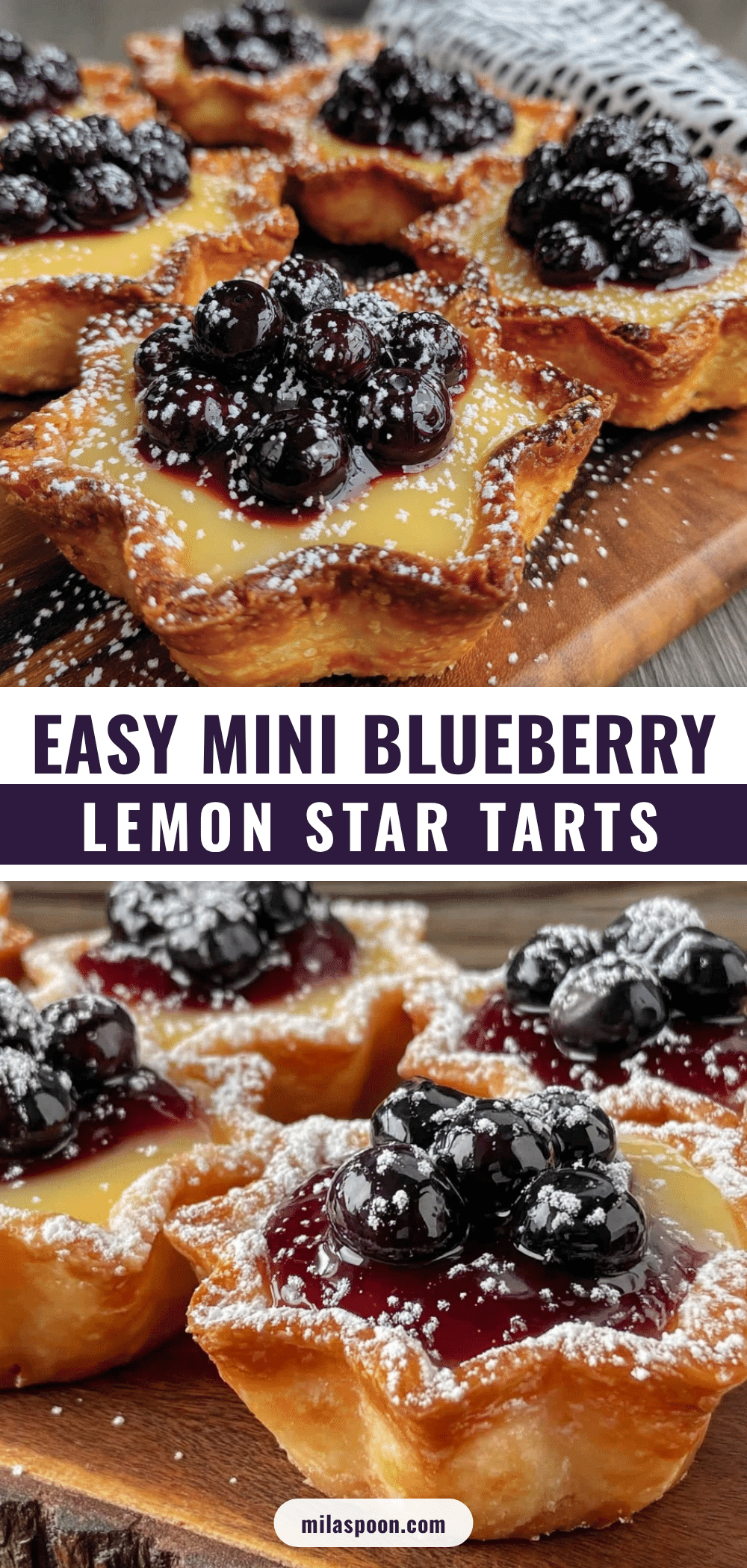 easy mini blueberry lemon tarts recipe