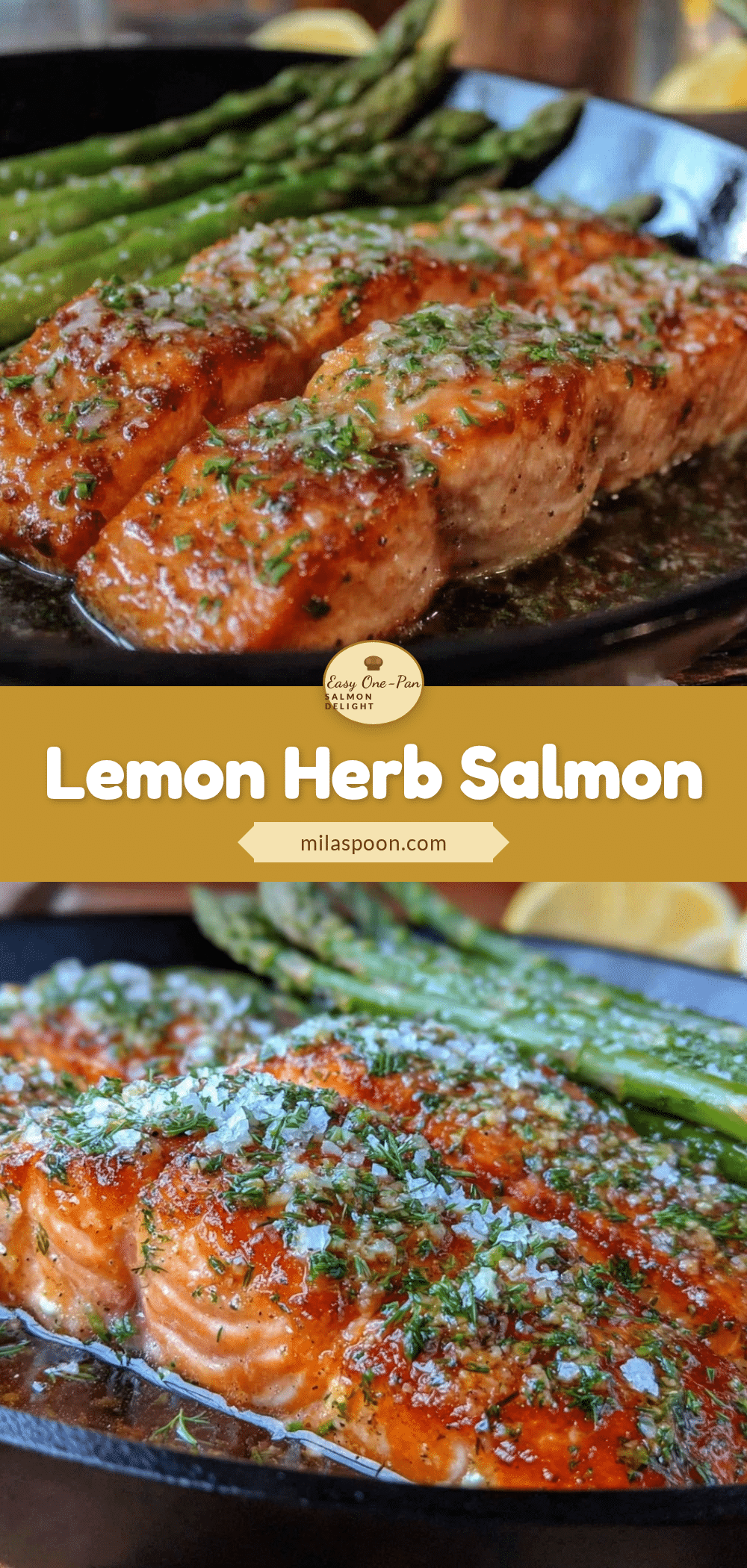easy one-pan lemon herb salmon recipe
