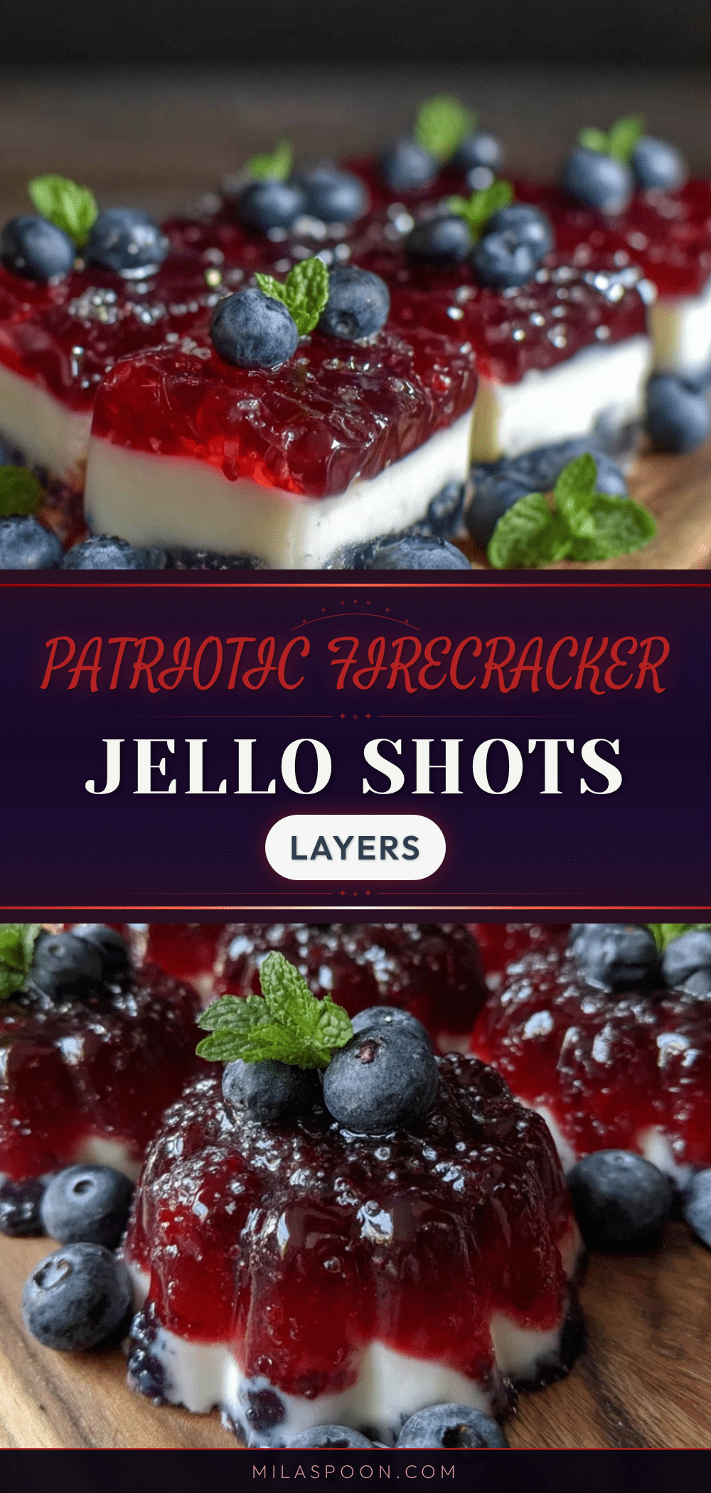 festive firecracker jello shots recipe