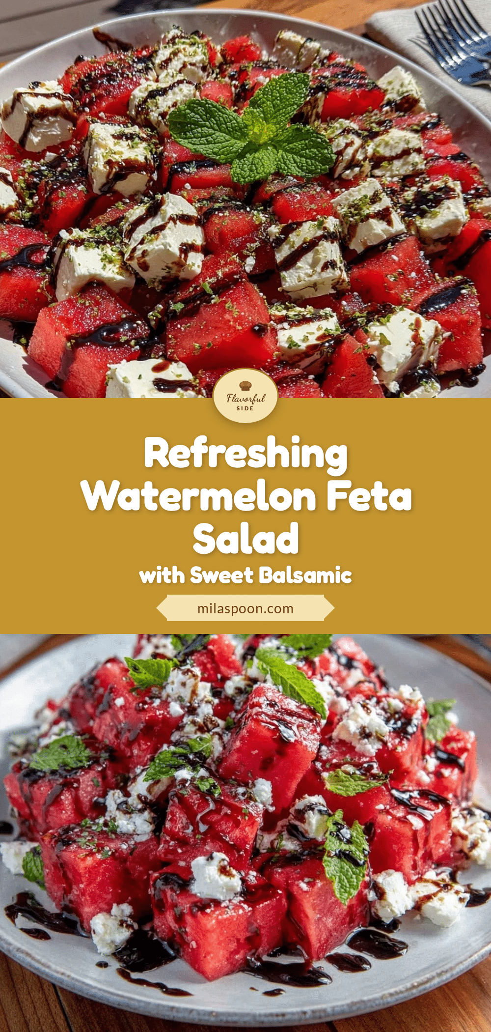 fresh watermelon feta salad recipe