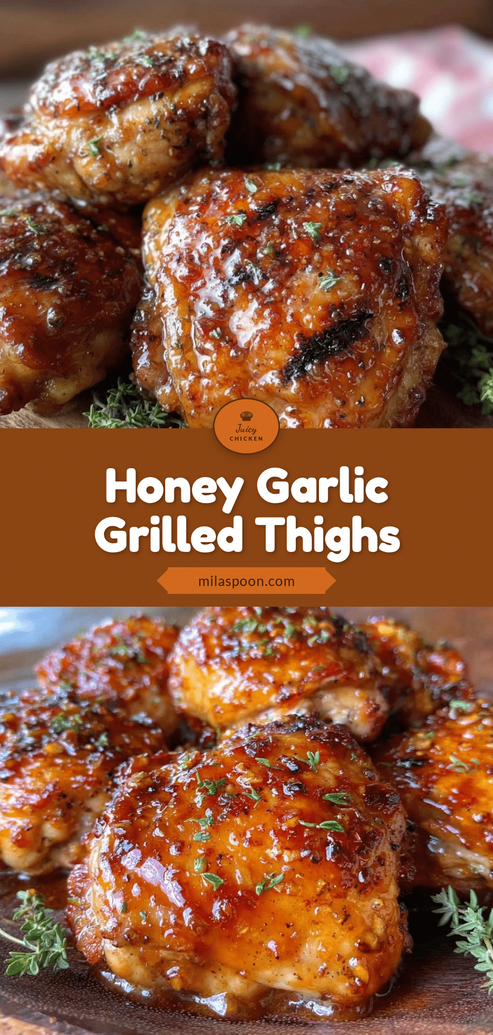 honey garlic grilled chicken thighs recipe