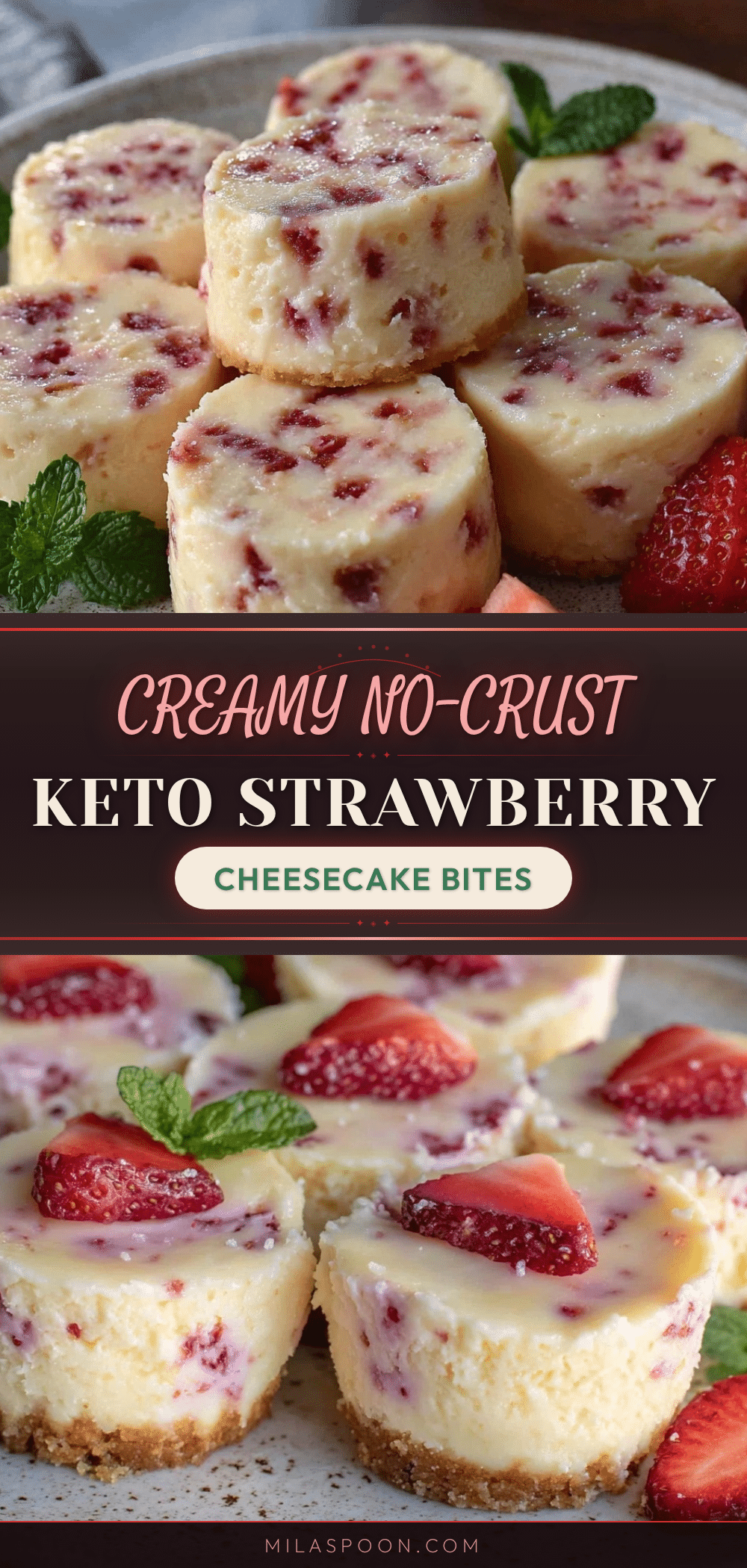 keto strawberry cheesecake bites recipe