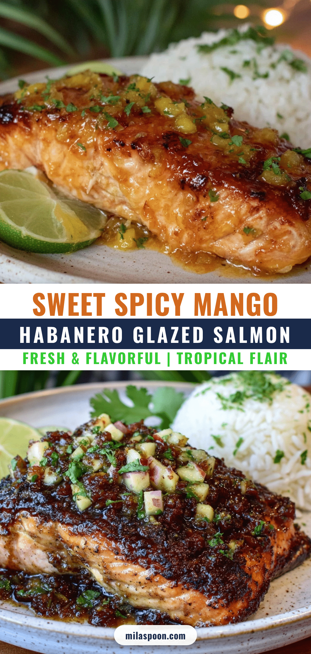 mango habanero glazed salmon recipe