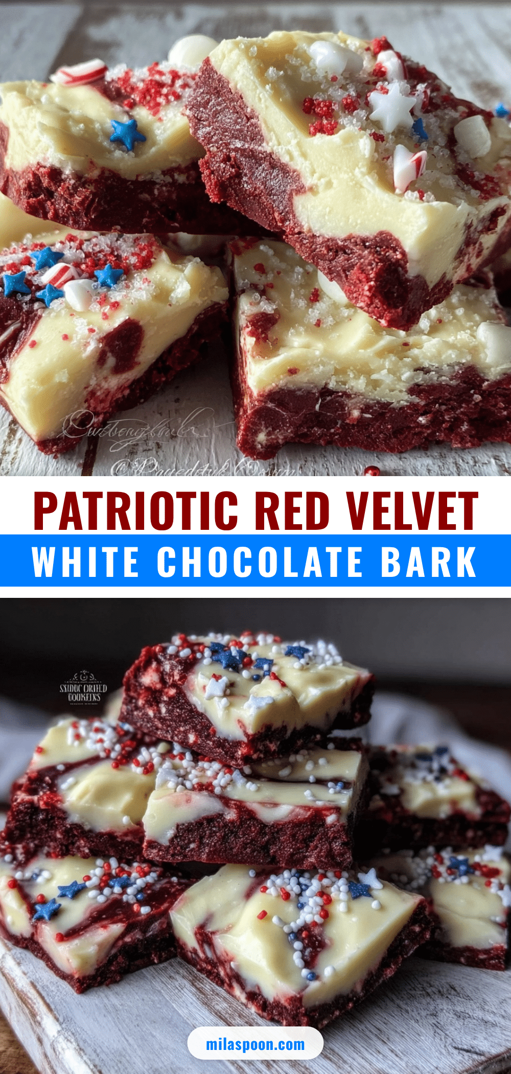 red velvet white chocolate bark recipe
