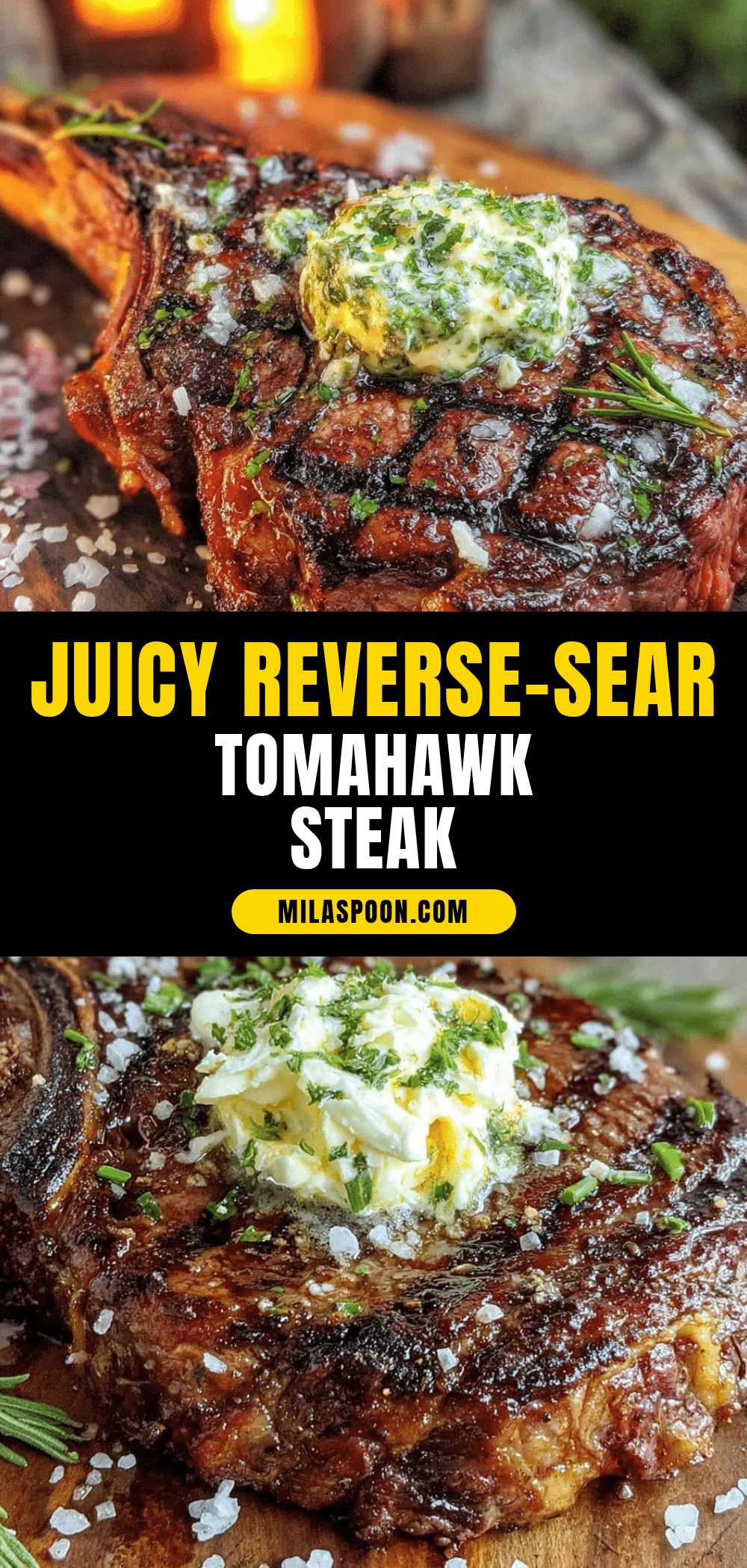reverse-sear tomahawk steak recipe