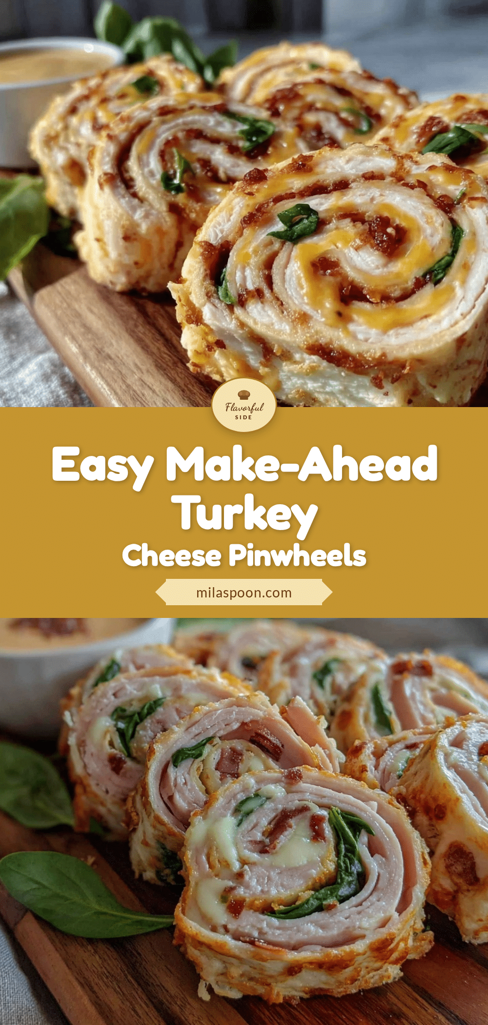 turkey and cheese pinwheels recipe