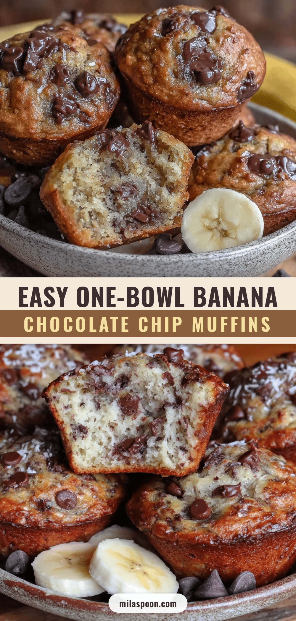 banana chocolate chip muffins recipe