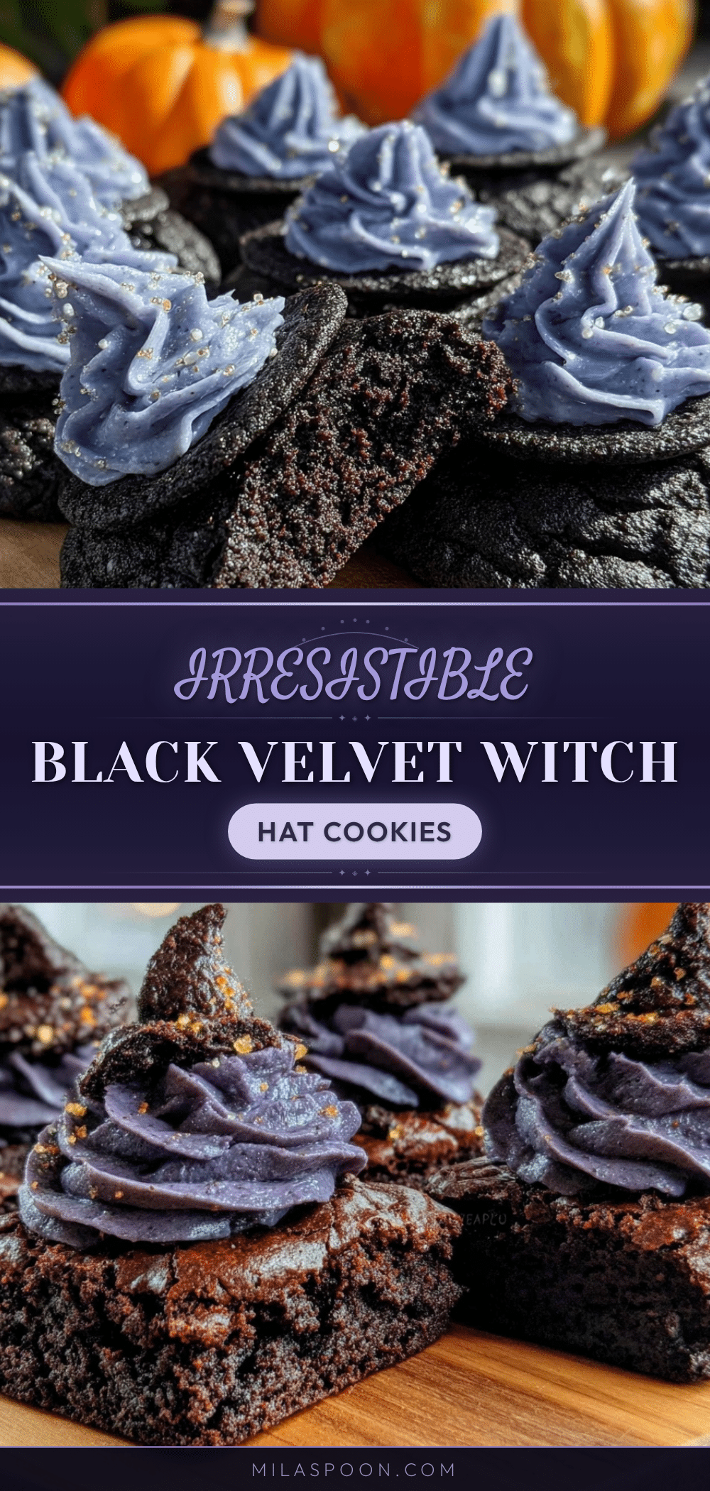 black velvet witch hat cookies recipe