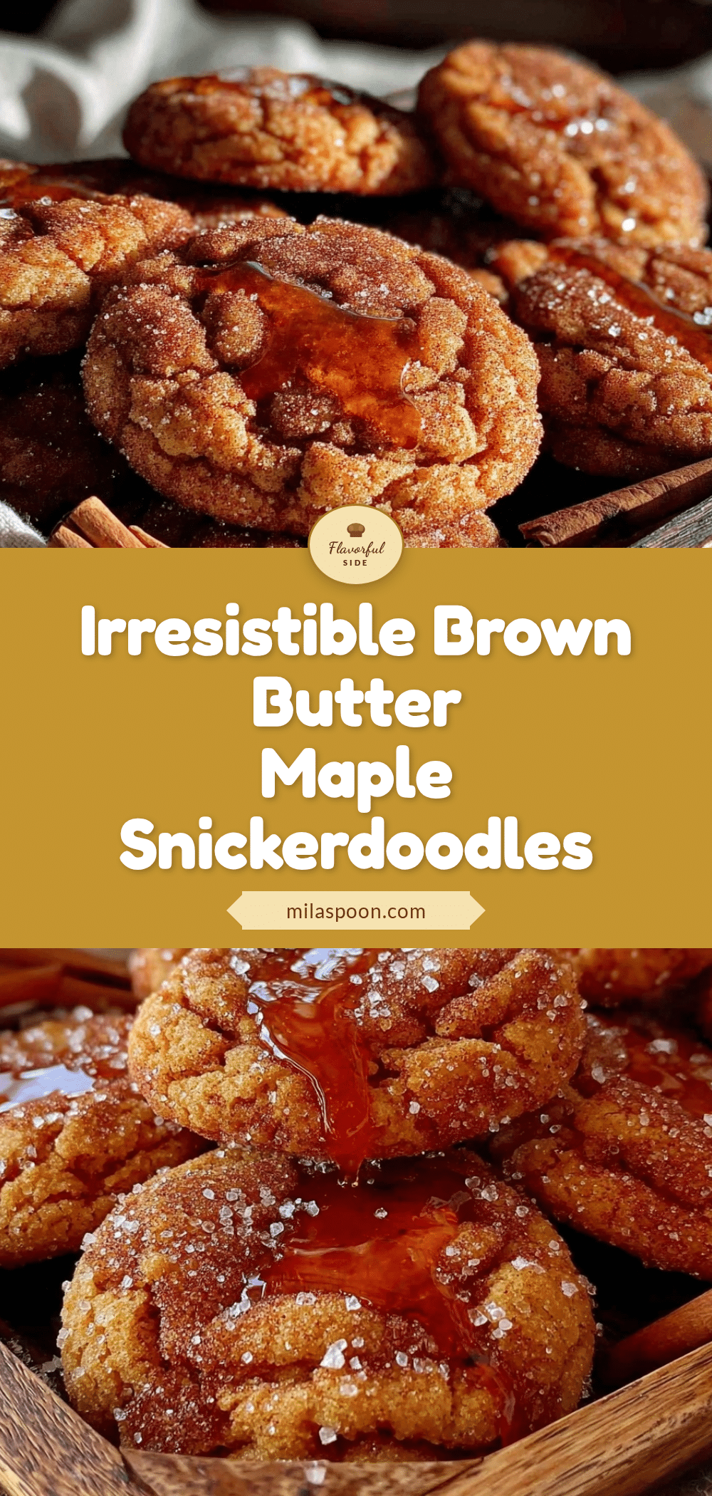brown butter maple snickerdoodles recipe