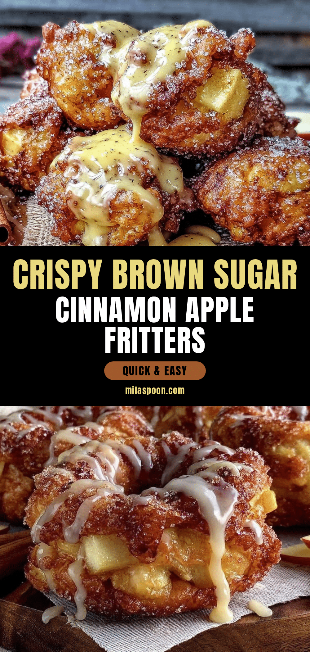 brown sugar cinnamon apple fritters recipe