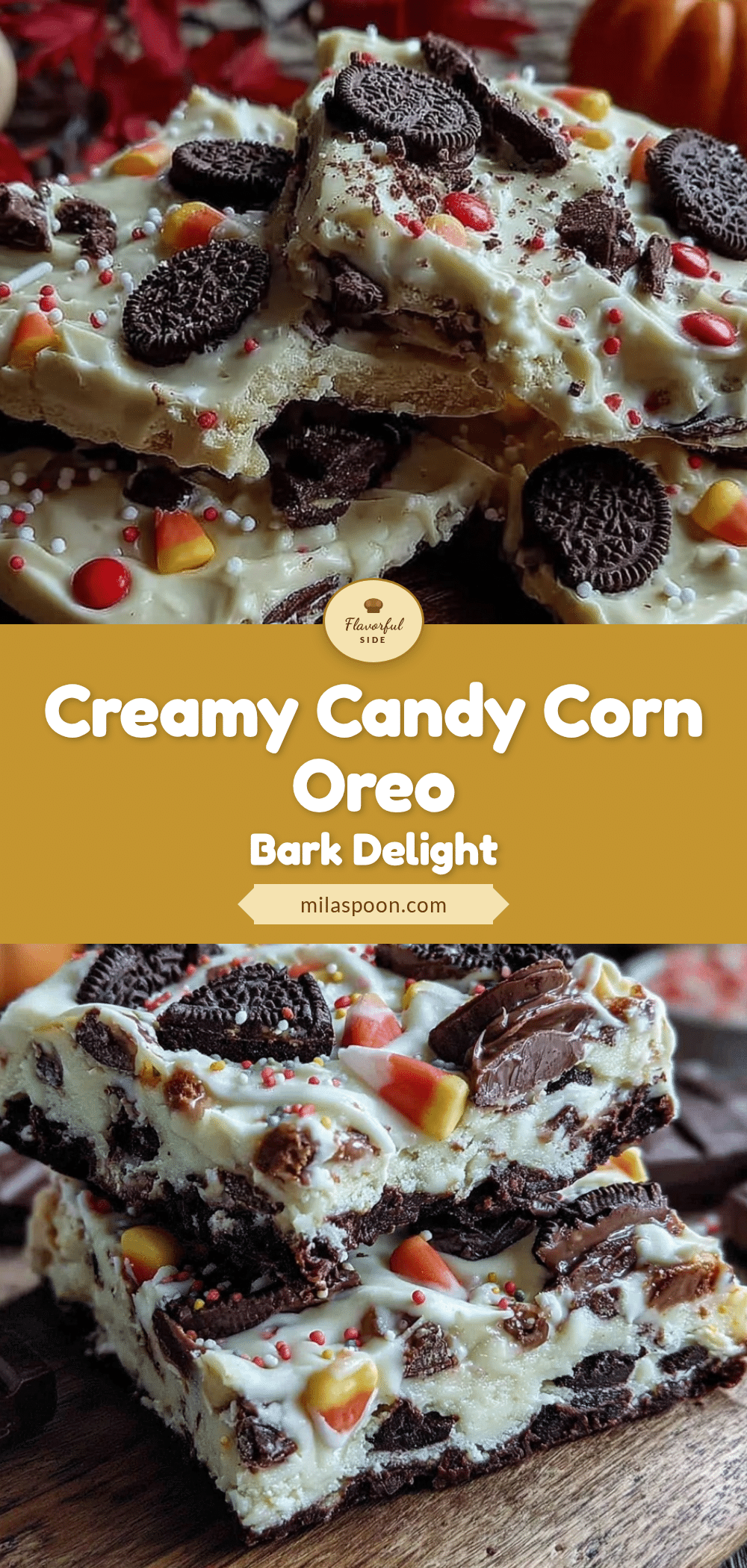 candy corn oreo bark recipe