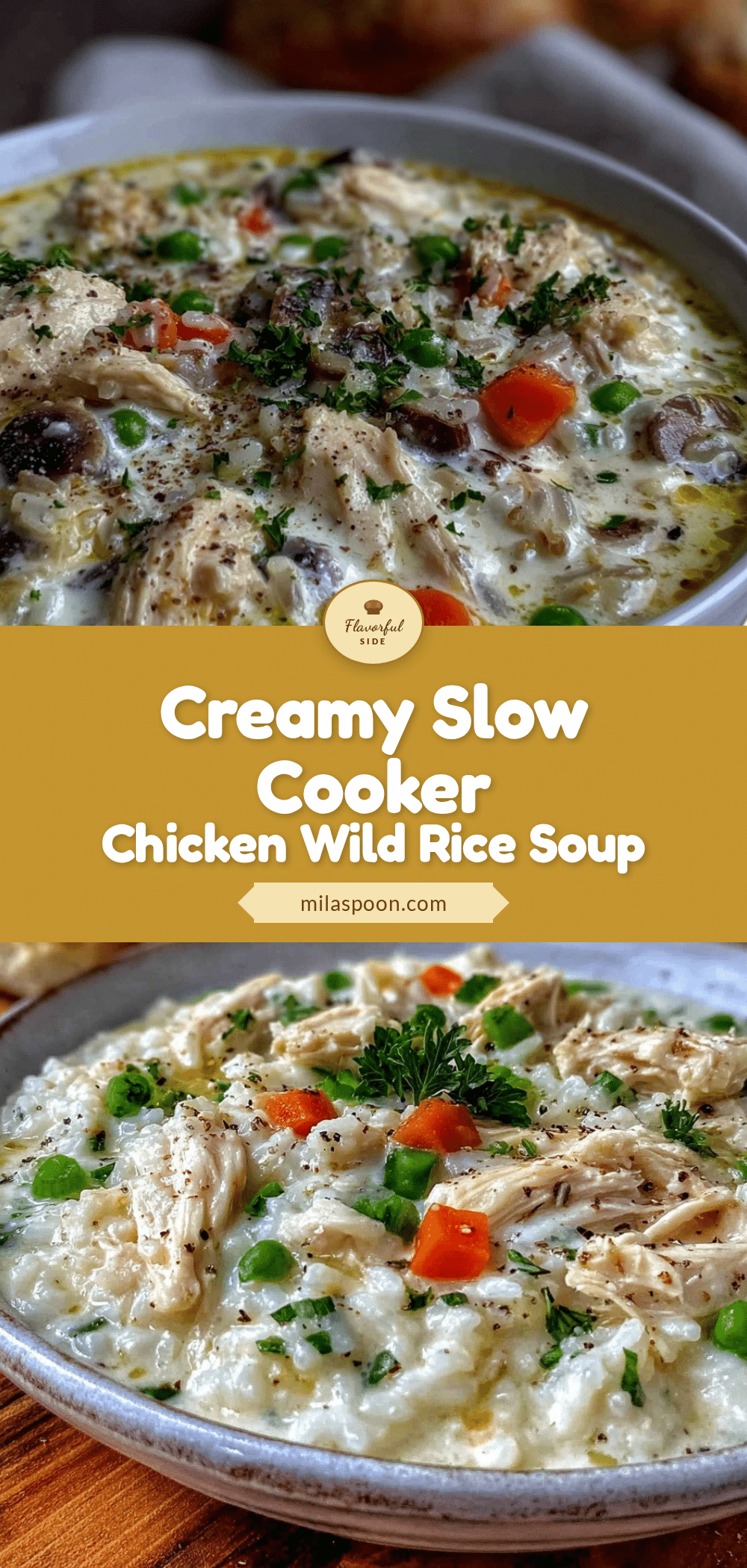 creamy chicken wild rice soup slow cooker recipe