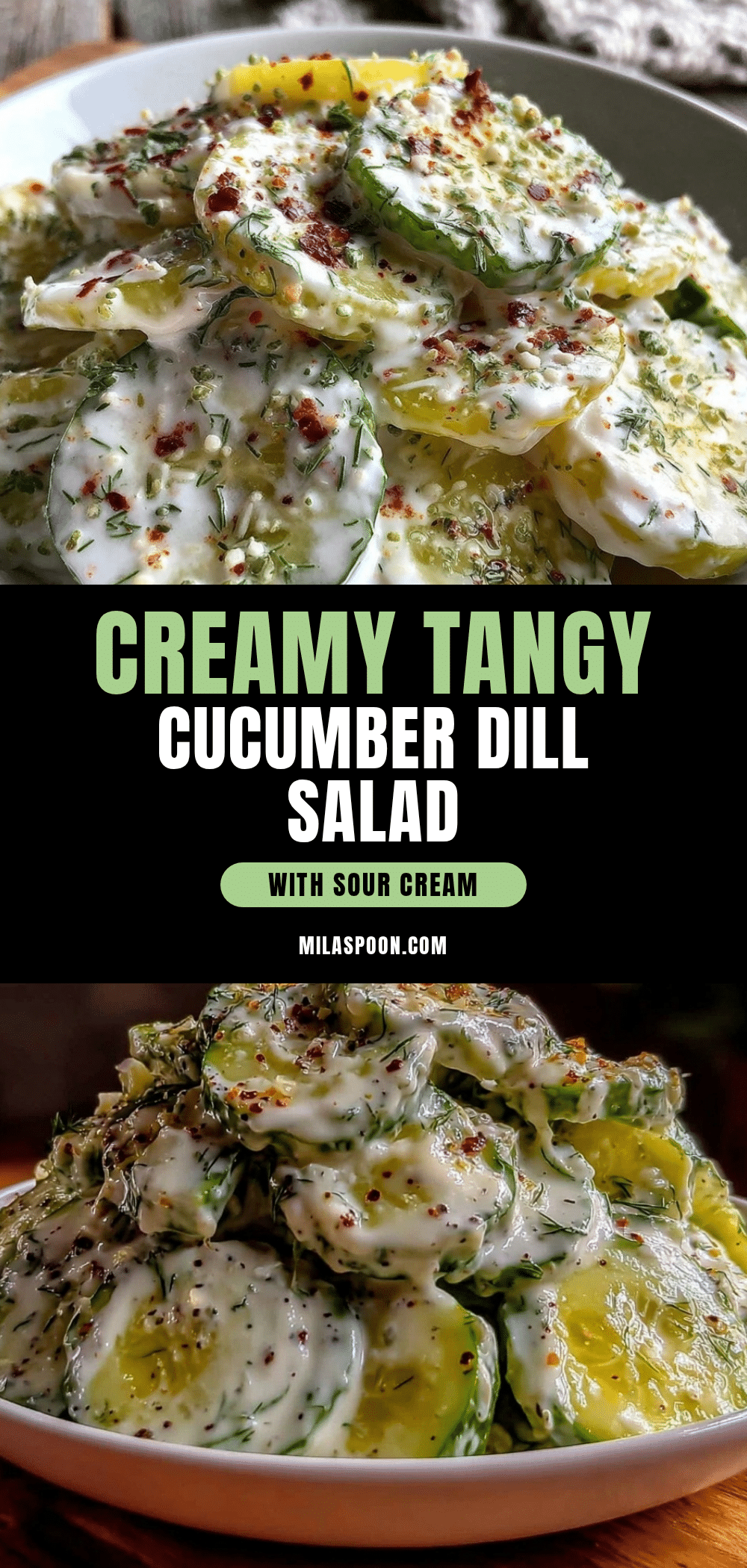 creamy cucumber dill salad recipe